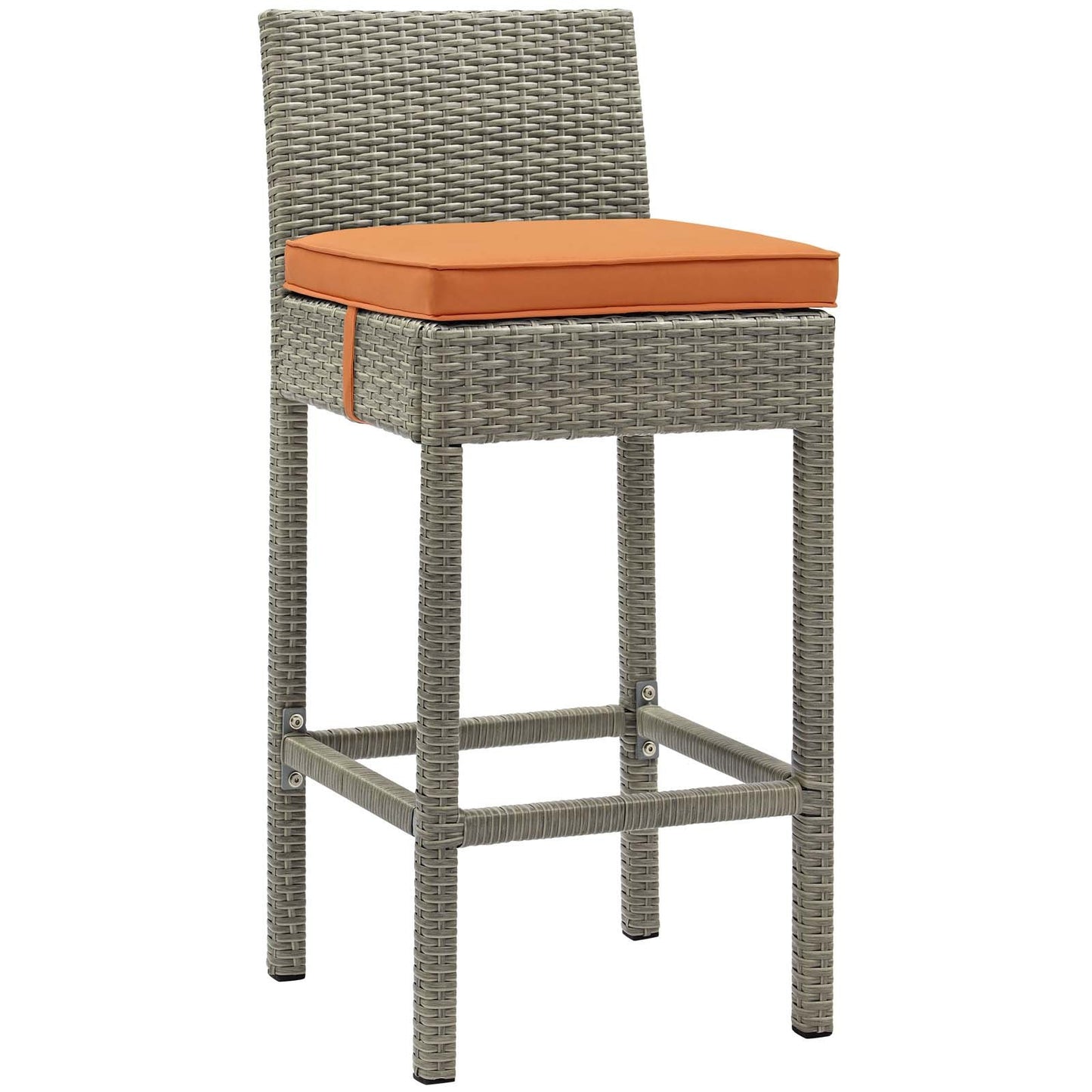 Modway Conduit 5 Piece Outdoor Patio Wicker Rattan Set