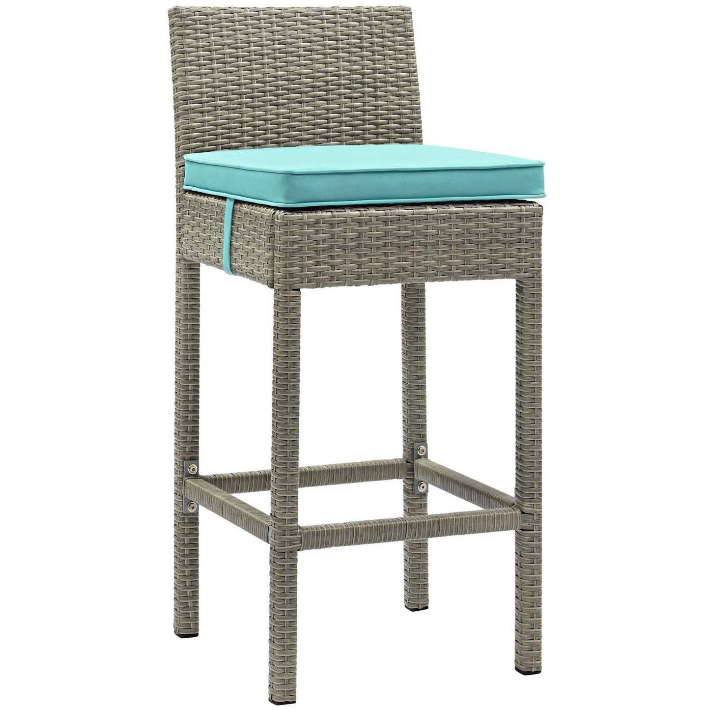 Modway Conduit 5 Piece Outdoor Patio Wicker Rattan Set