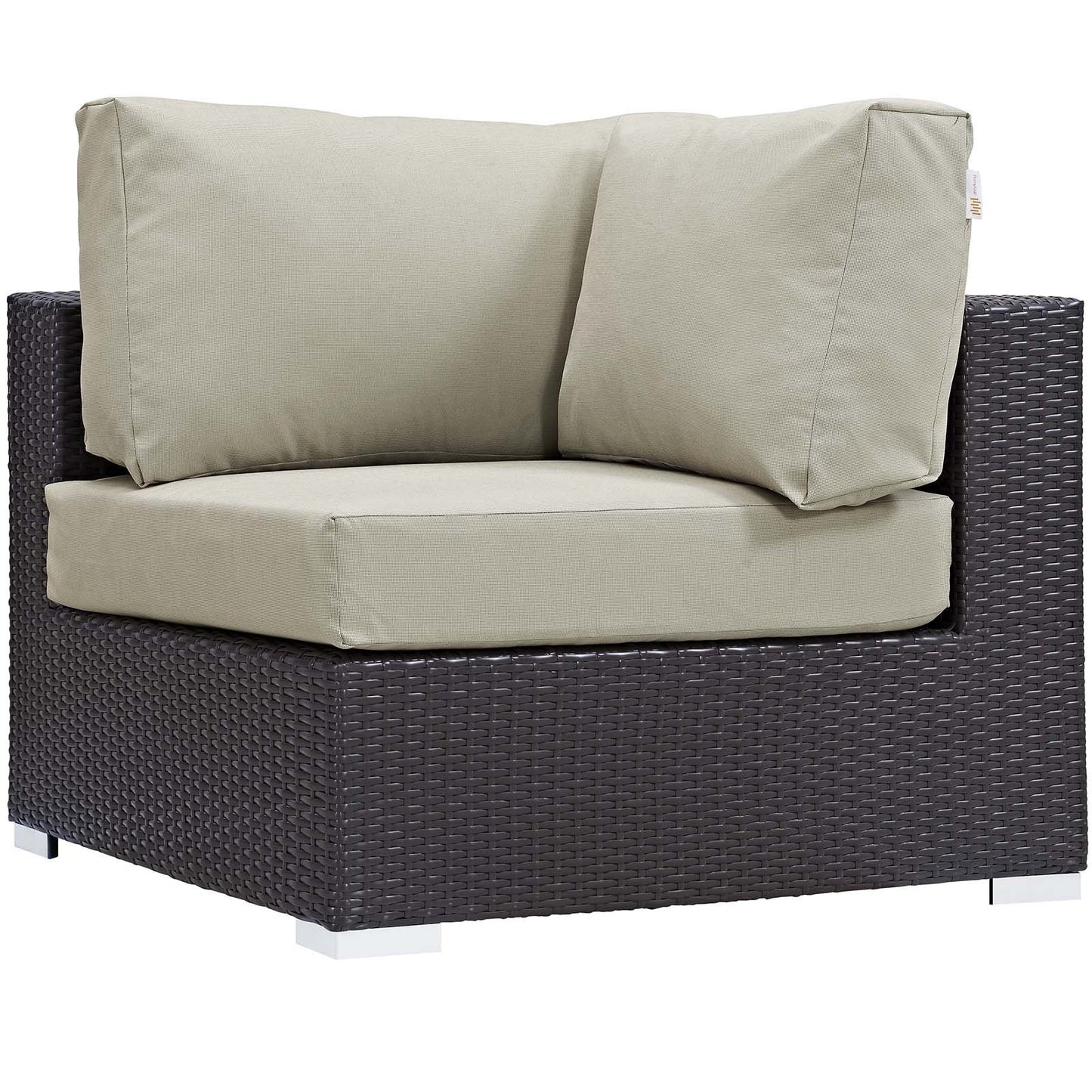 Modway Convene 5 Piece Set Outdoor Patio with Fire Pit