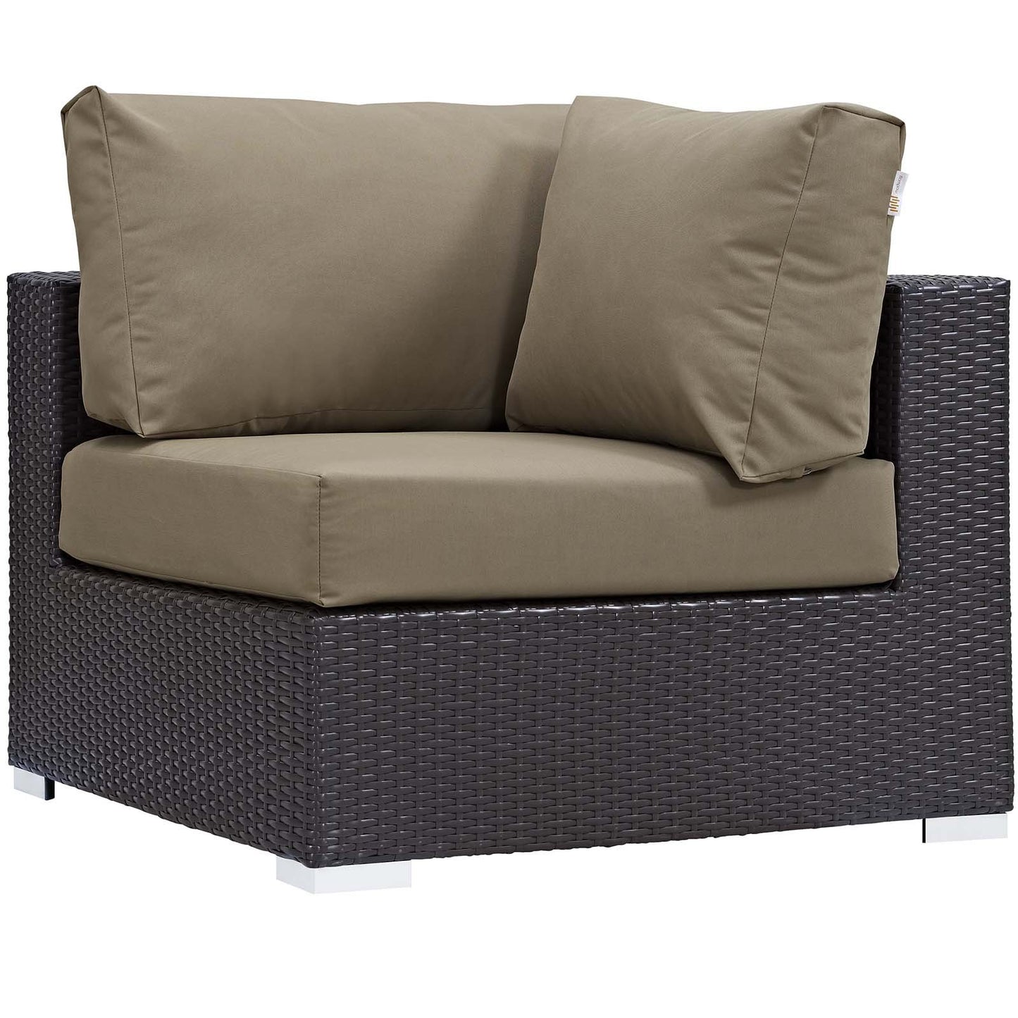 Modway Convene 5 Piece Set Outdoor Patio with Fire Pit