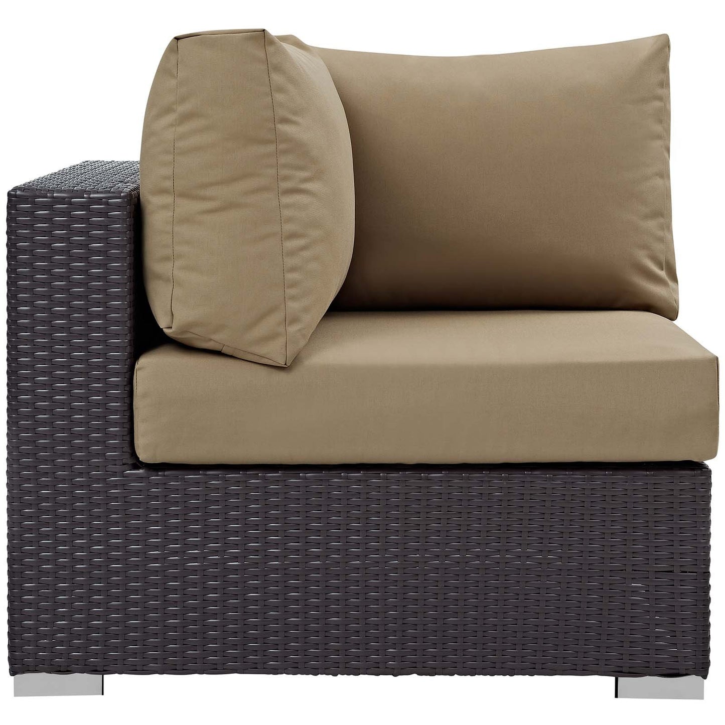 Modway Convene 5 Piece Set Outdoor Patio with Fire Pit