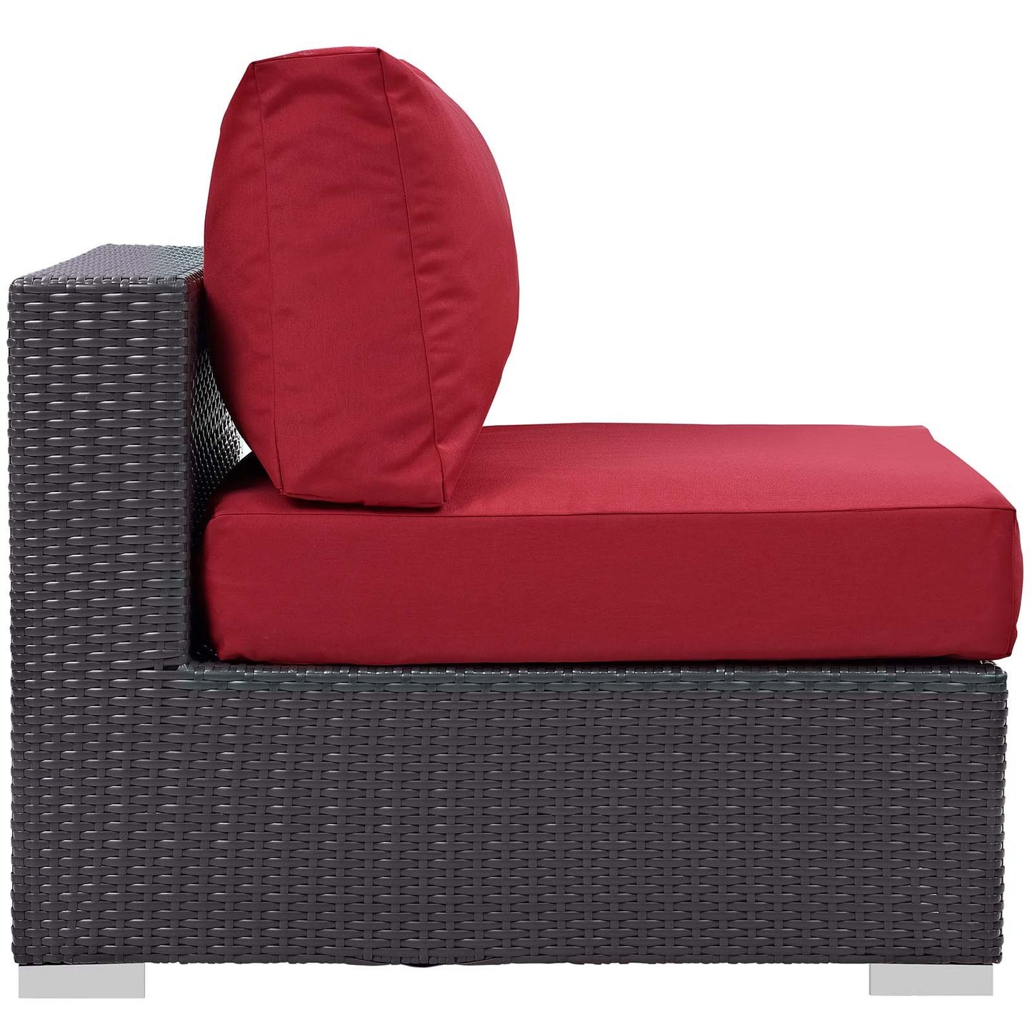 Modway Convene 5 Piece Set Outdoor Patio with Fire Pit