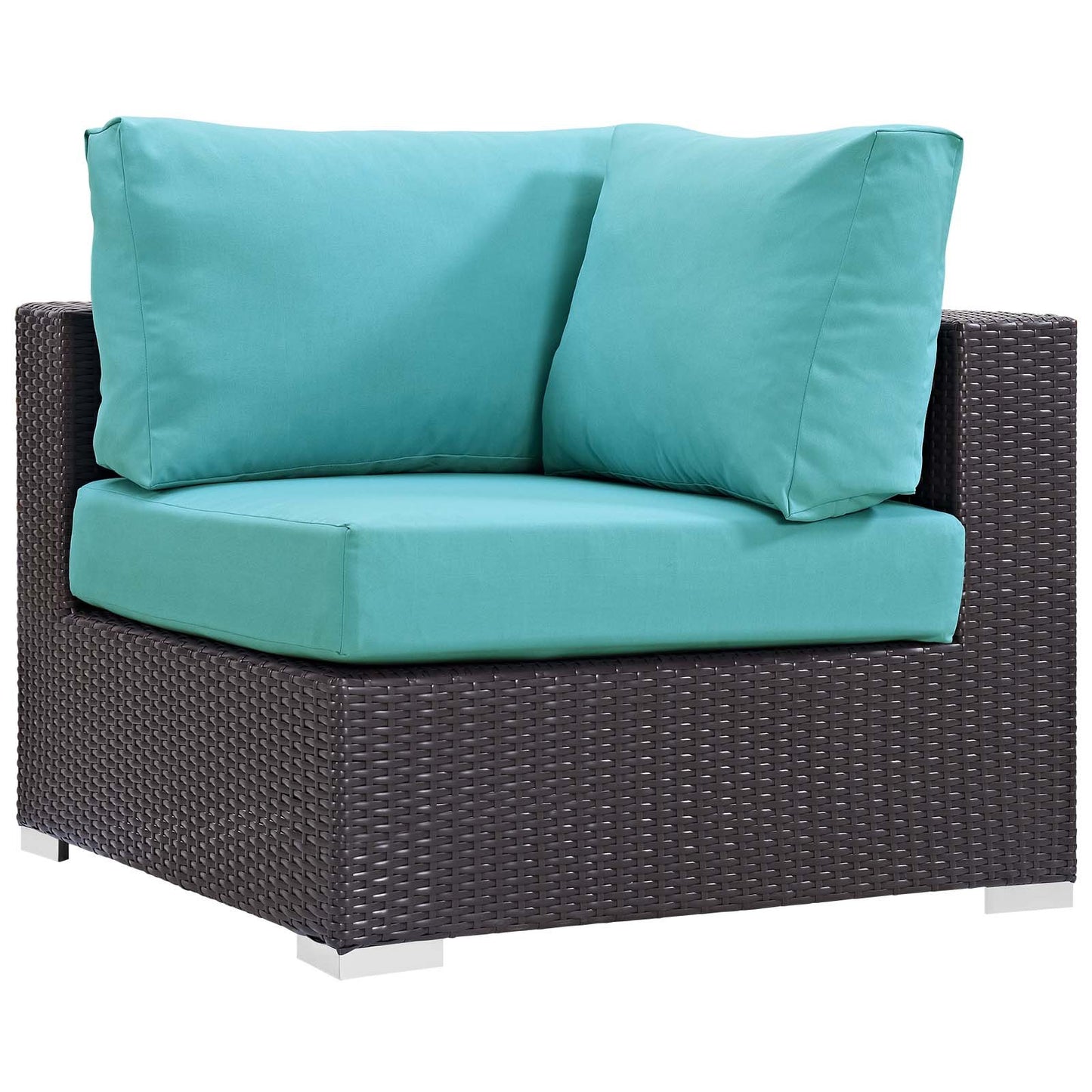 Modway Convene 5 Piece Set Outdoor Patio with Fire Pit