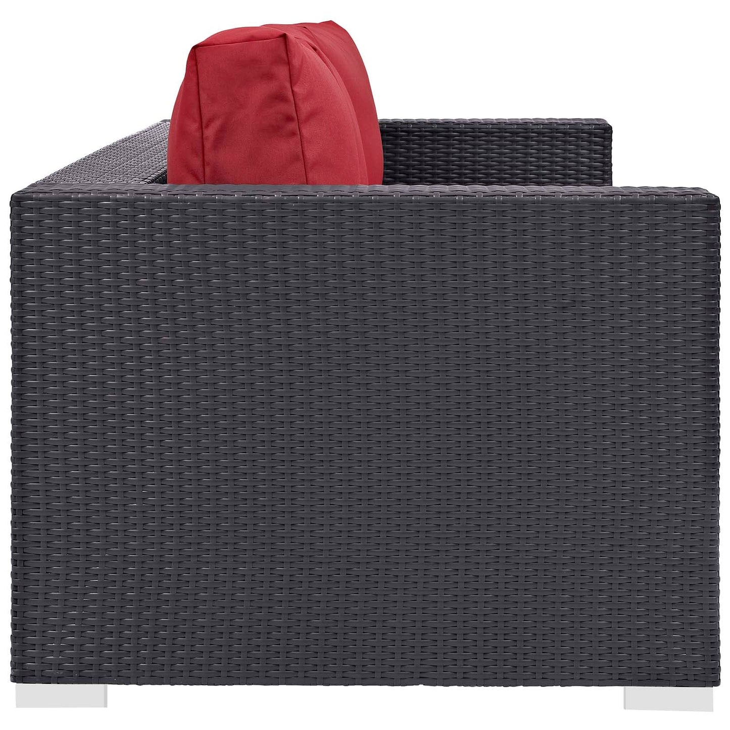 Modway Convene 3 Piece Set Outdoor Patio with Fire Pit | Outdoor Sofas, Loveseats & Sectionals | 