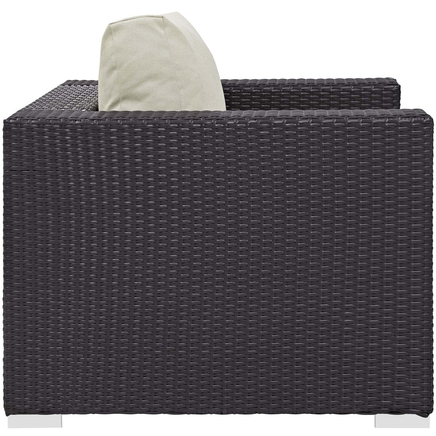 Modway Convene 4 Piece Set Outdoor Patio with Fire Pit