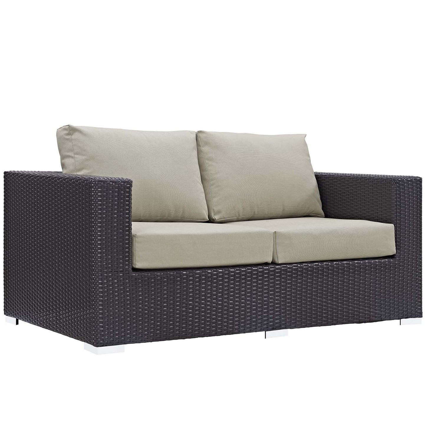 Modway Convene 4 Piece Set Outdoor Patio with Fire Pit