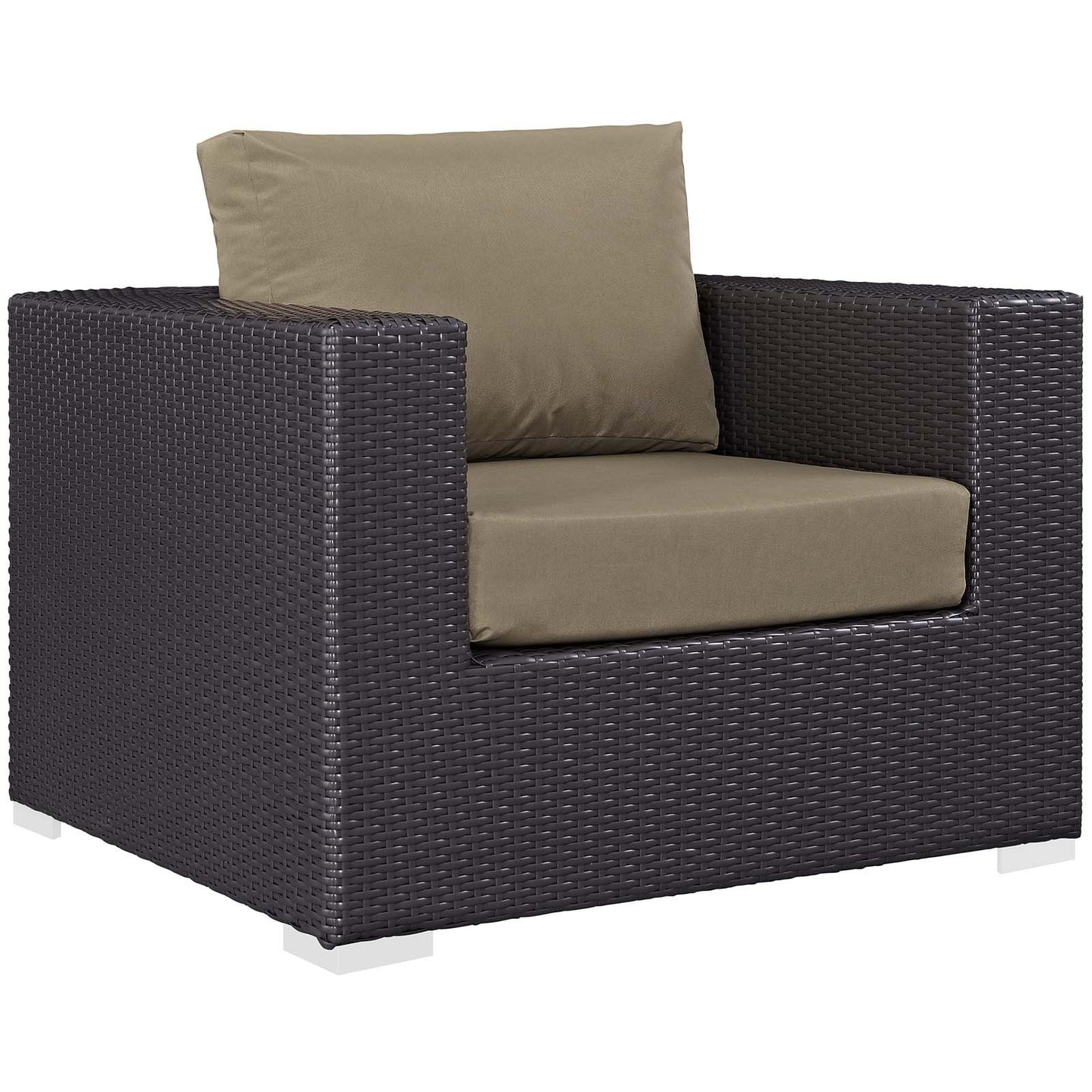 Modway Convene 4 Piece Set Outdoor Patio with Fire Pit