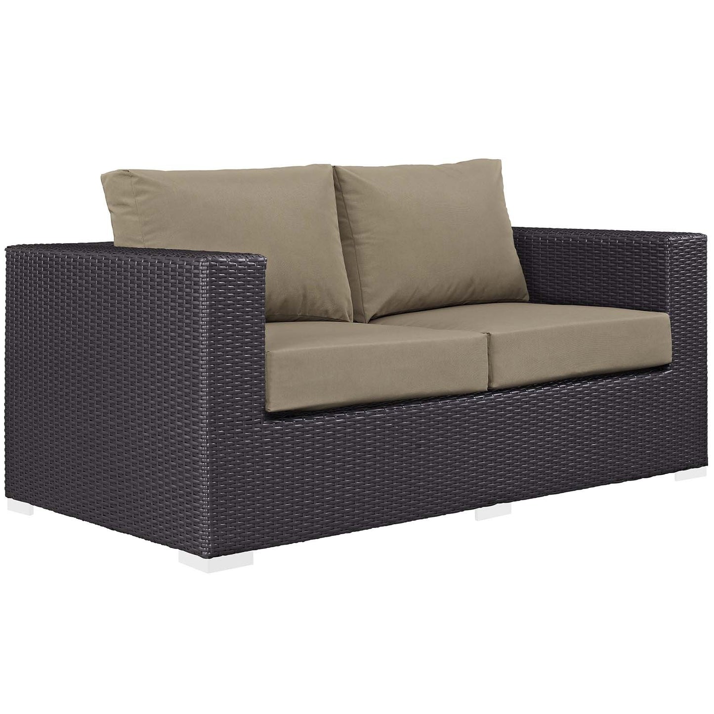 Modway Convene 4 Piece Set Outdoor Patio with Fire Pit