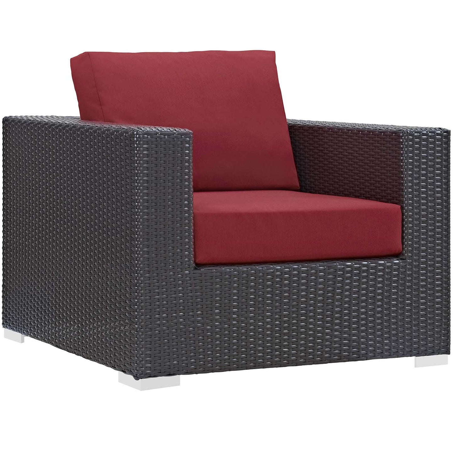 Modway Convene 4 Piece Set Outdoor Patio with Fire Pit