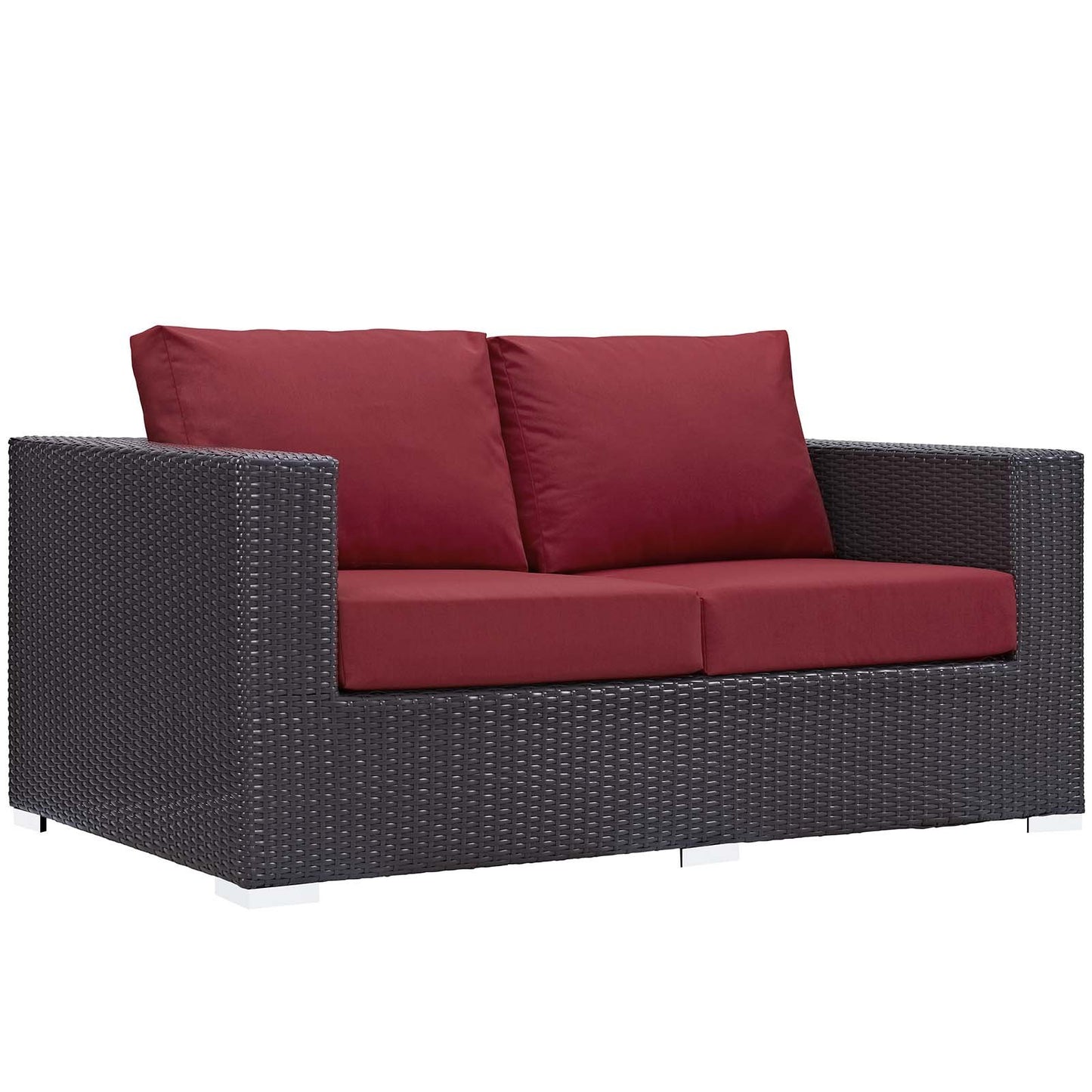 Modway Convene 4 Piece Set Outdoor Patio with Fire Pit