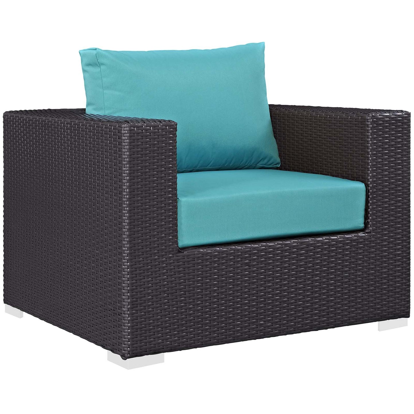 Modway Convene 4 Piece Set Outdoor Patio with Fire Pit