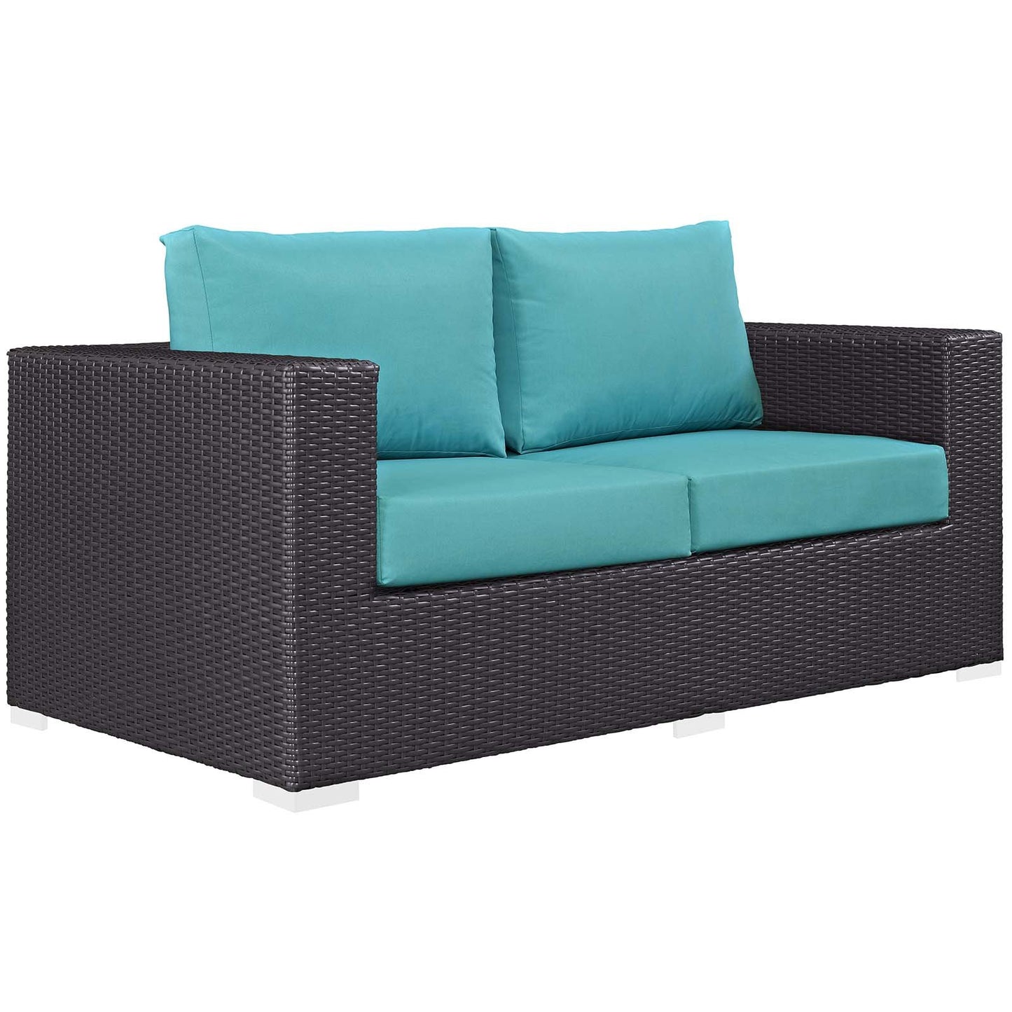 Modway Convene 4 Piece Set Outdoor Patio with Fire Pit