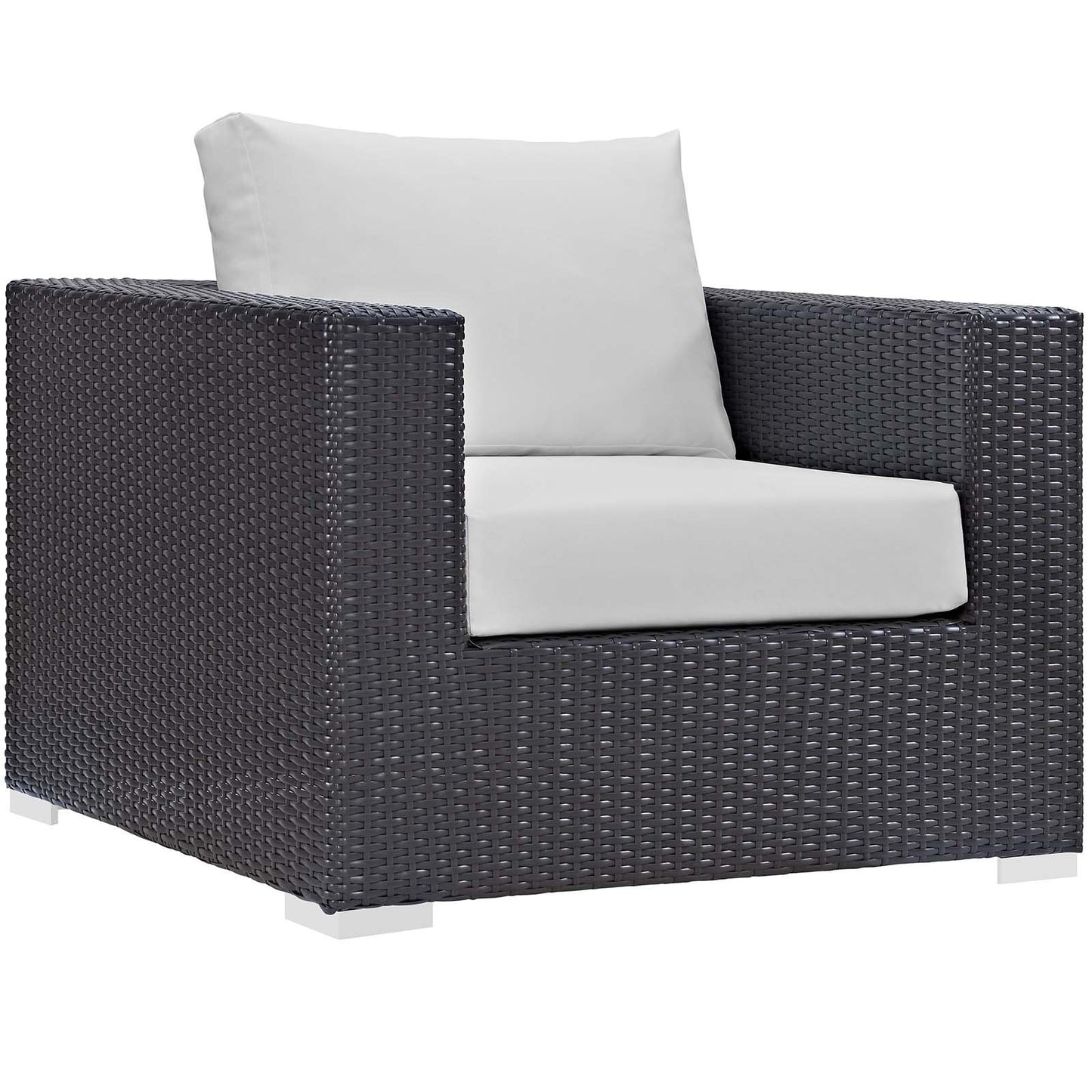 Modway Convene 4 Piece Set Outdoor Patio with Fire Pit