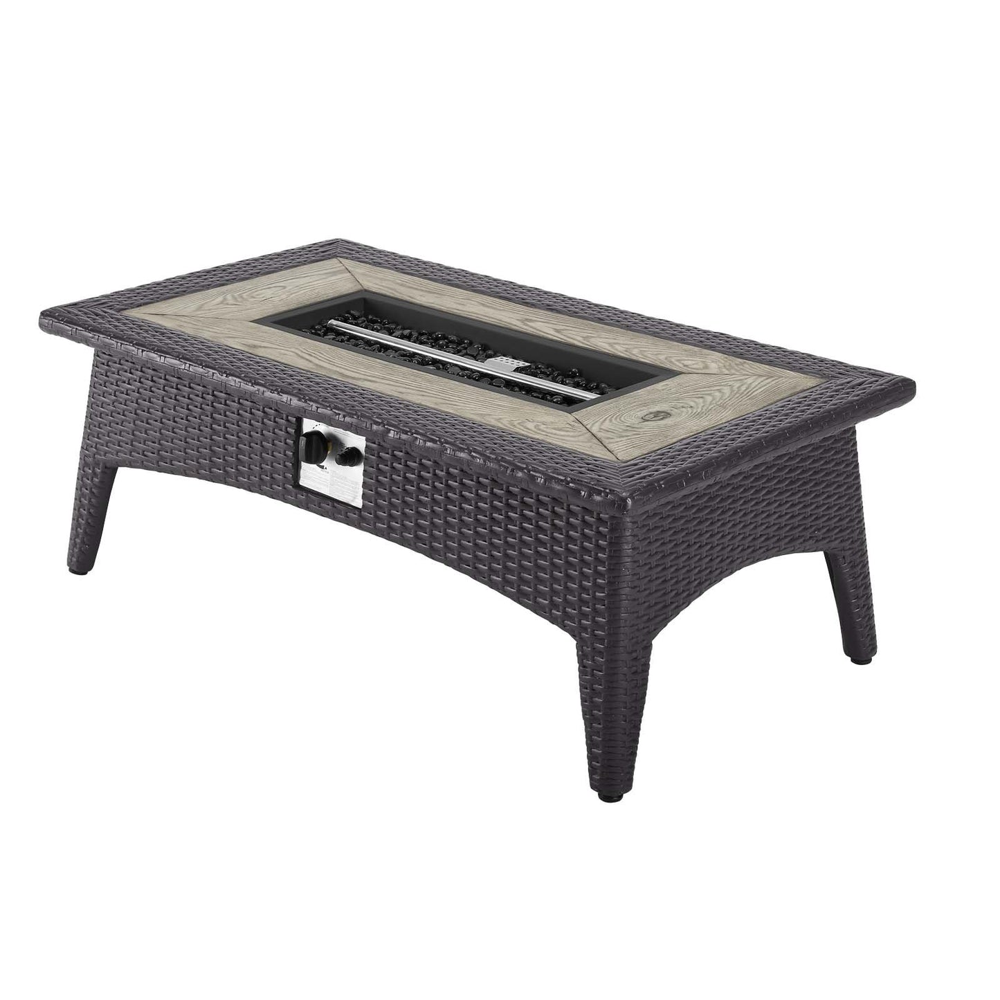 Modway Convene 4 Piece Set Outdoor Patio with Fire Pit