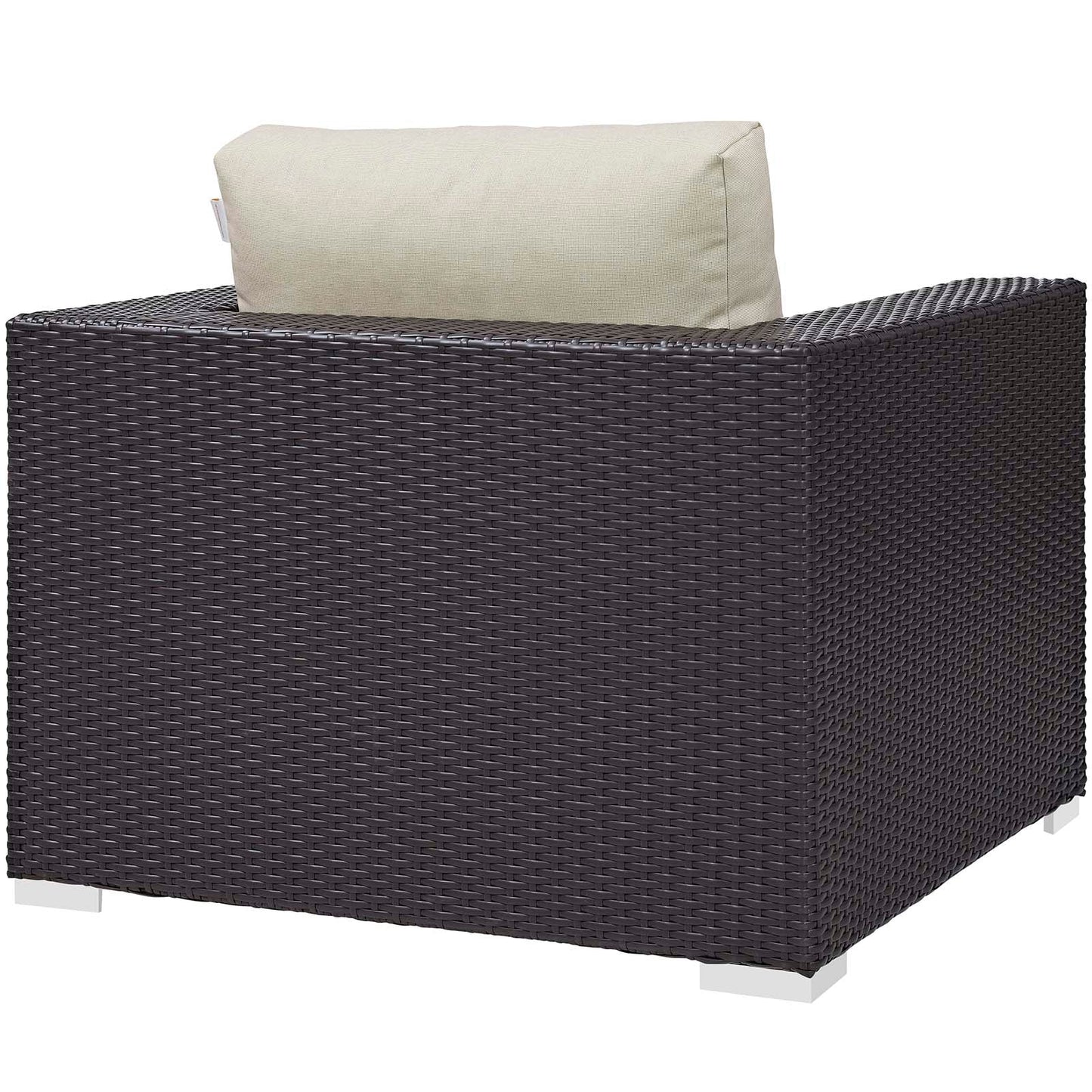 Modway Convene 5 Piece Set Outdoor Patio with Fire Pit-EEI-3726 | Outdoor Sofas, Loveseats & Sectionals | 