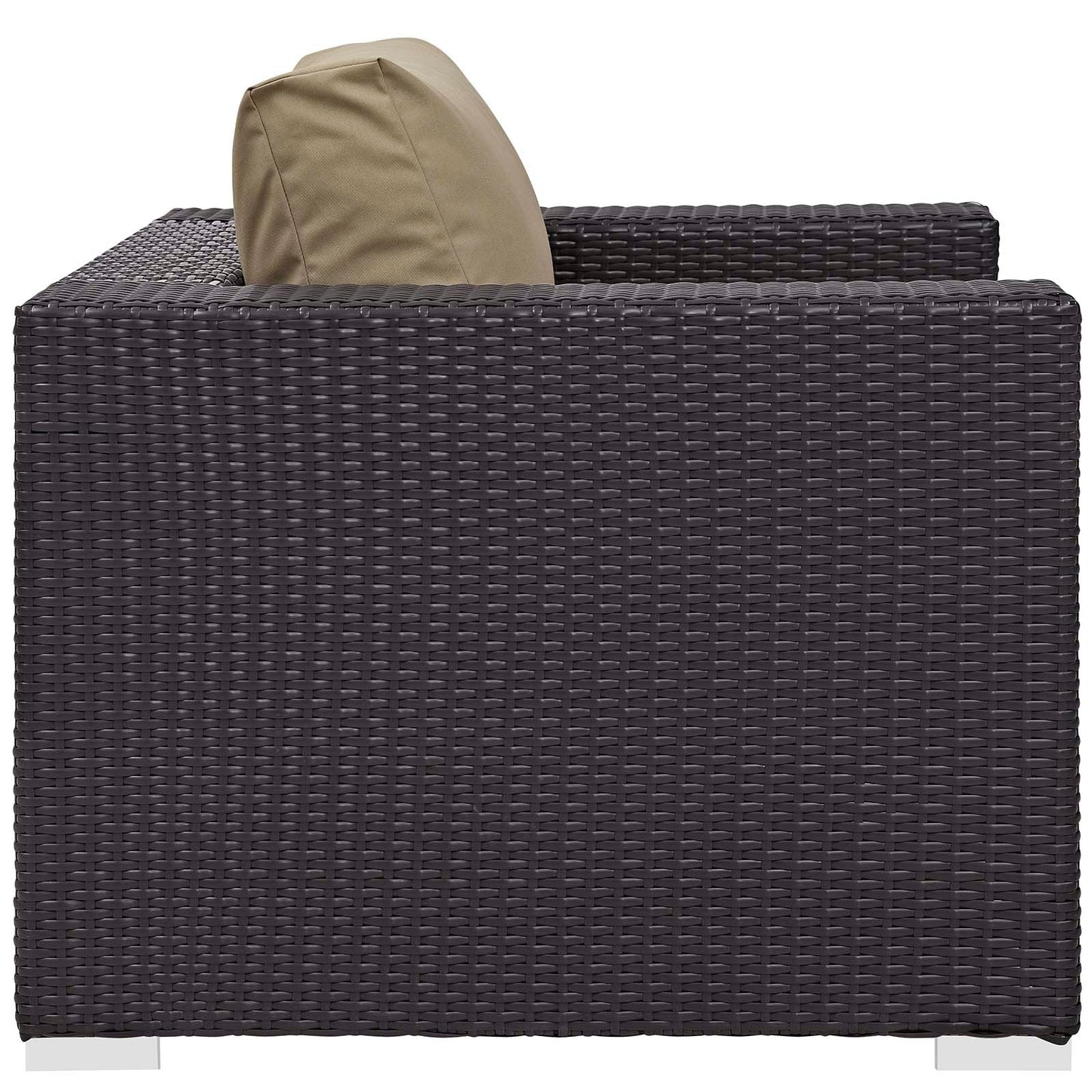 Modway Convene 5 Piece Set Outdoor Patio with Fire Pit-EEI-3726 | Outdoor Sofas, Loveseats & Sectionals | 