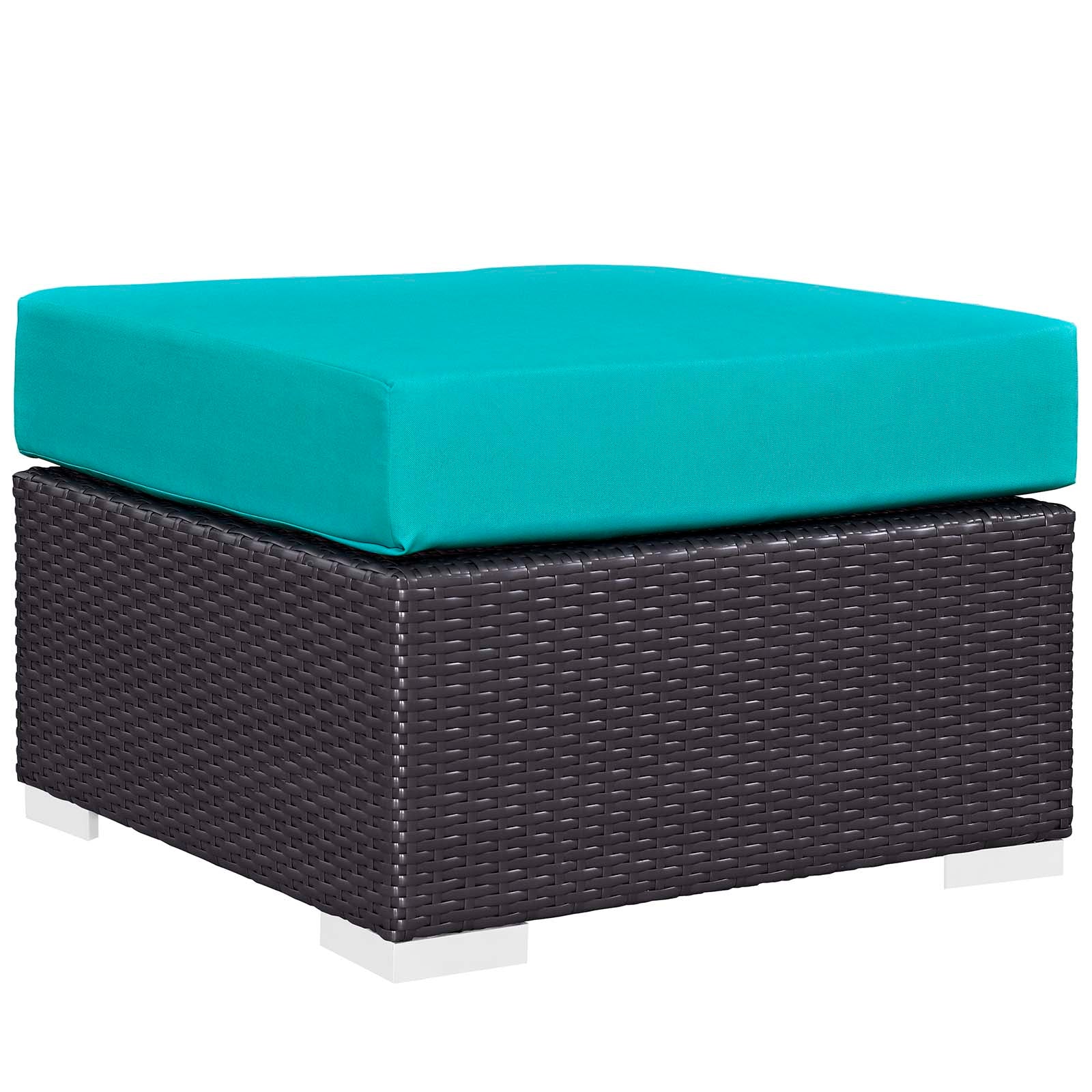 Modway Convene 5 Piece Set Outdoor Patio with Fire Pit-EEI-3726 | Outdoor Sofas, Loveseats & Sectionals | 