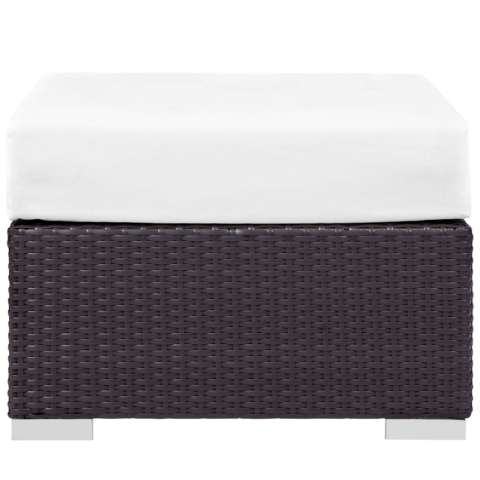 Modway Convene 5 Piece Set Outdoor Patio with Fire Pit-EEI-3726 | Outdoor Sofas, Loveseats & Sectionals | 