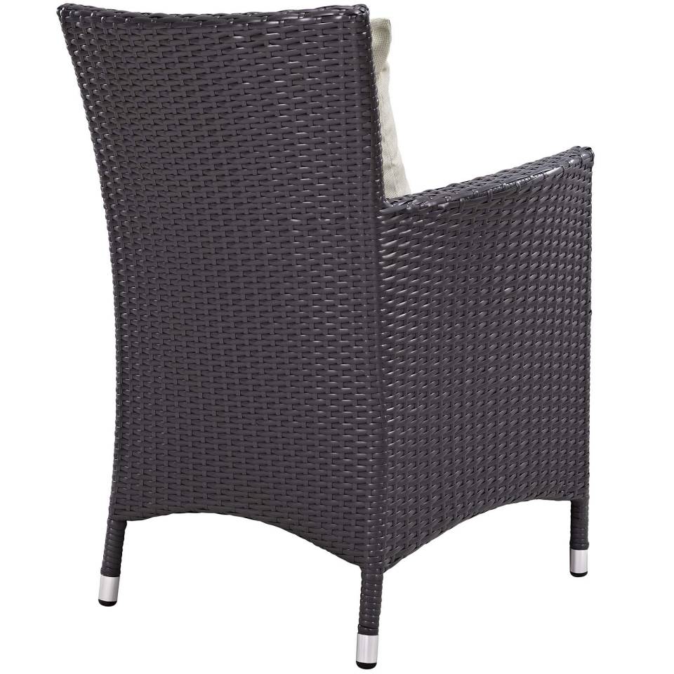 Modway Convene 3 Piece Set Outdoor Patio with Fire Pit | Outdoor Chairs | 