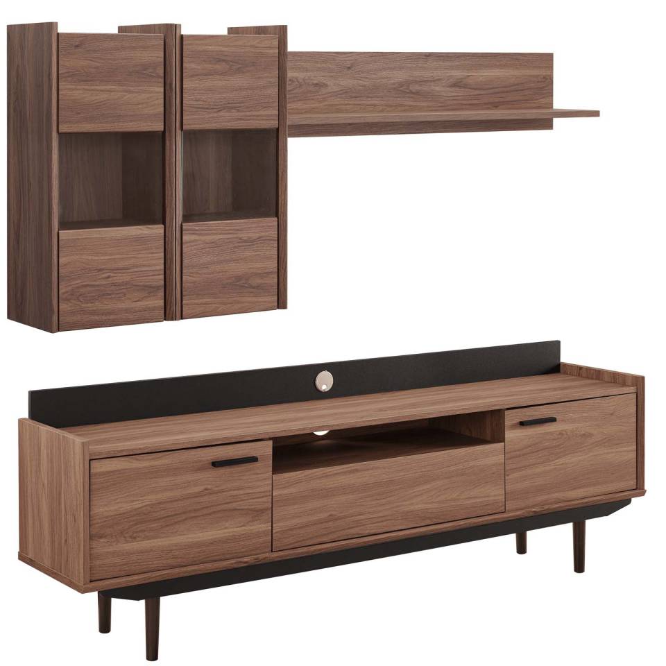 Modway Visionary 2 Piece Entertainment Center | TV Tray Tables | Modishstore-2