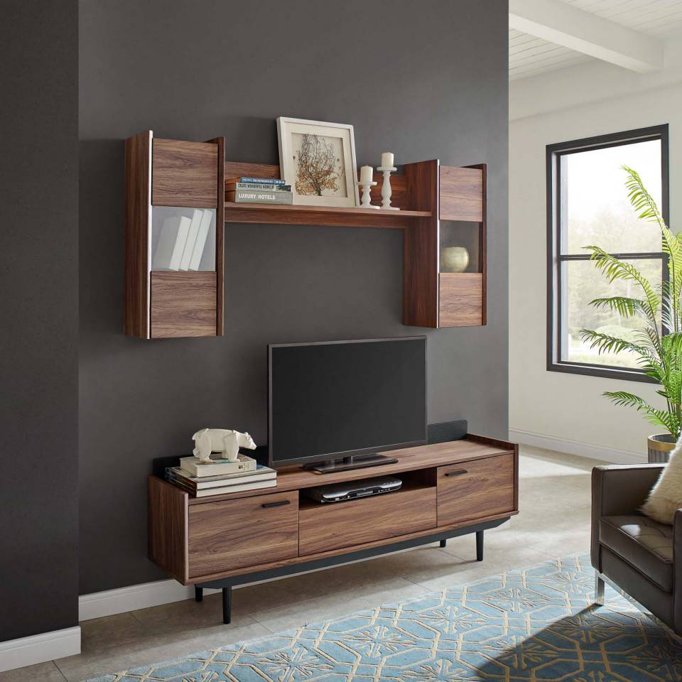 Modway Visionary 2 Piece Entertainment Center | TV Tray Tables | Modishstore
