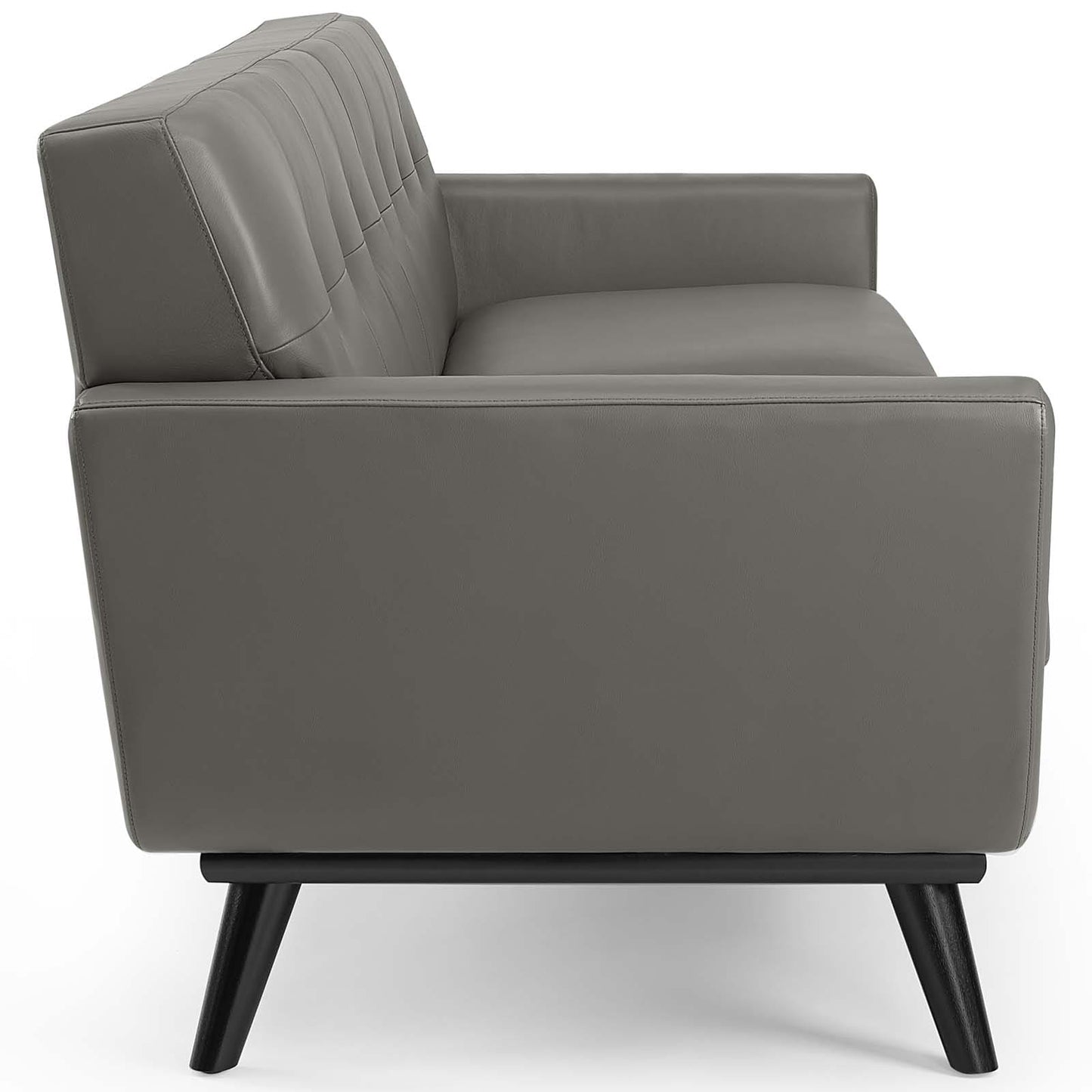 Modway Engage Top-Grain Leather Living Room Lounge Sofa | Sofas | 