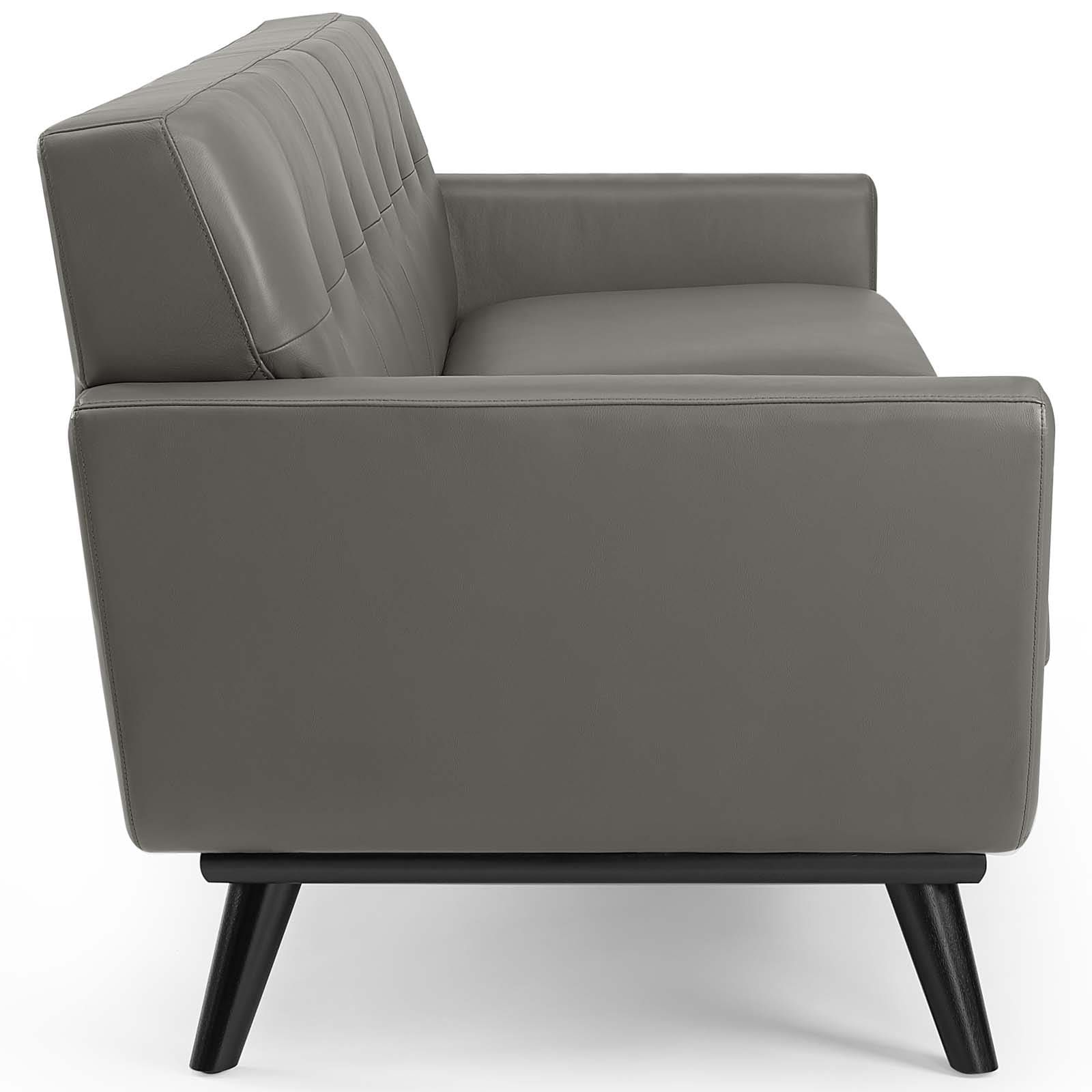 Modway Engage Top-Grain Leather Living Room Lounge Sofa | Sofas | 
