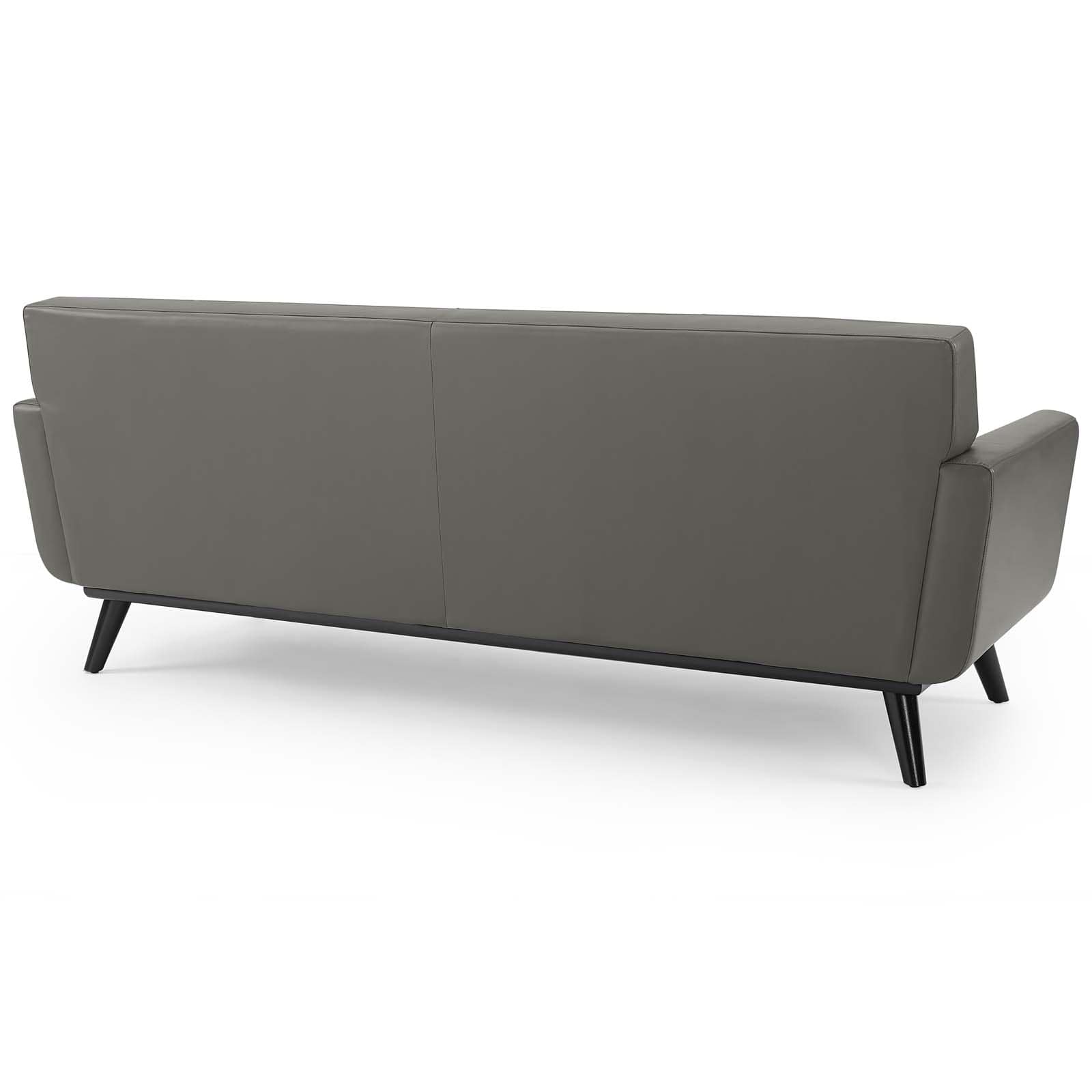 Modway Engage Top-Grain Leather Living Room Lounge Sofa | Sofas | 