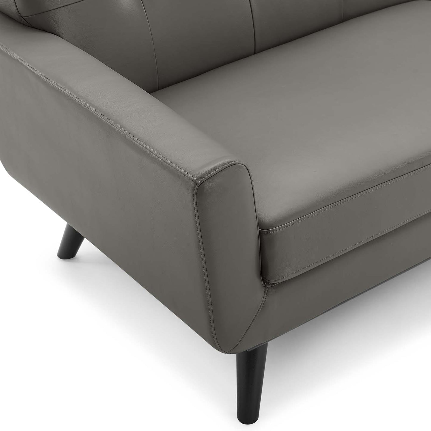 Modway Engage Top-Grain Leather Living Room Lounge Sofa | Sofas | 