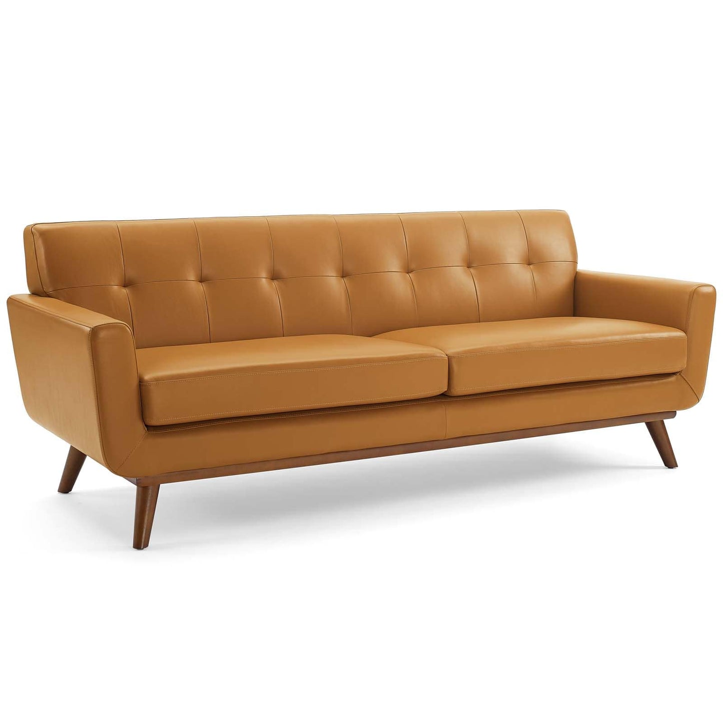 Modway Engage Top-Grain Leather Living Room Lounge Sofa | Sofas | 