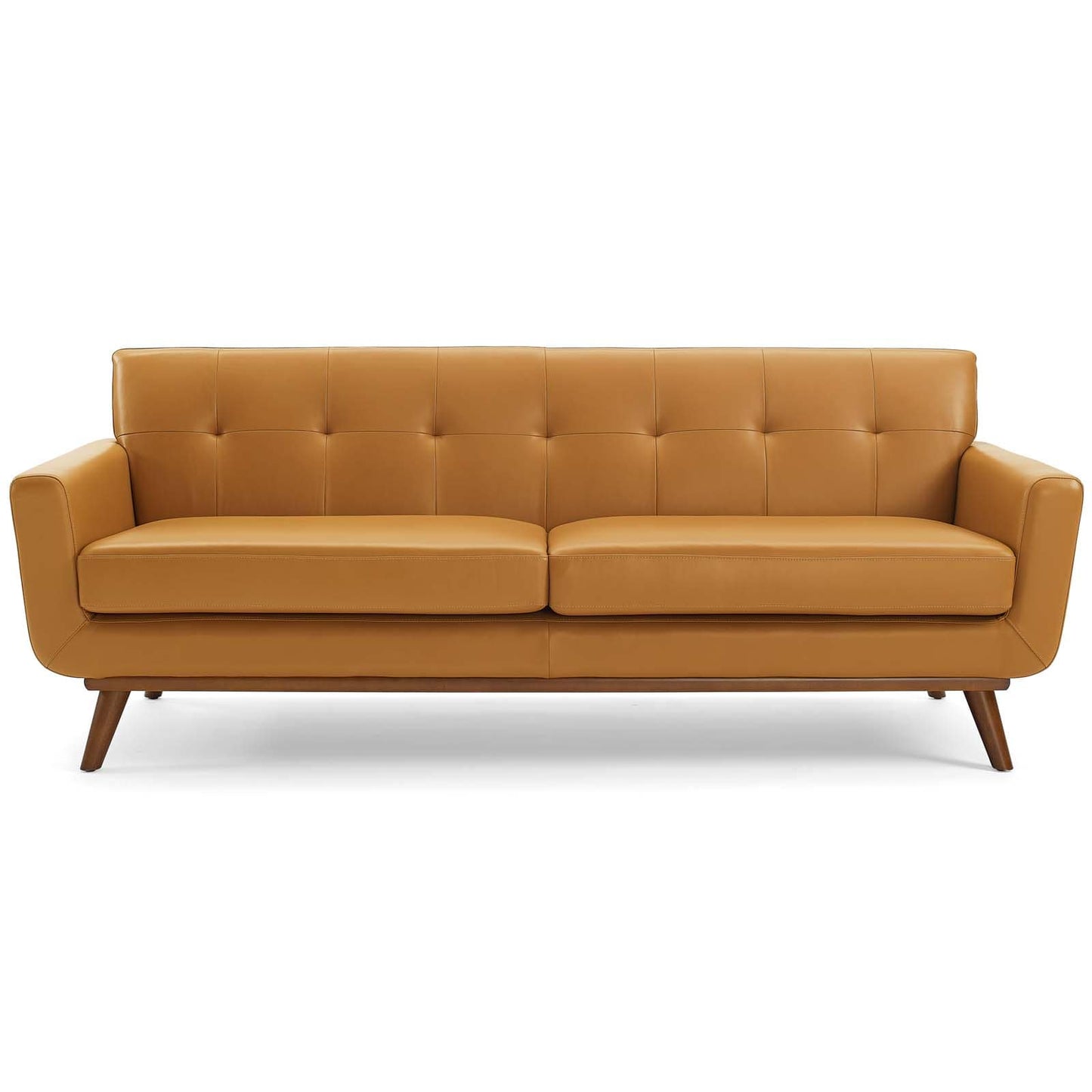 Modway Engage Top-Grain Leather Living Room Lounge Sofa | Sofas | 