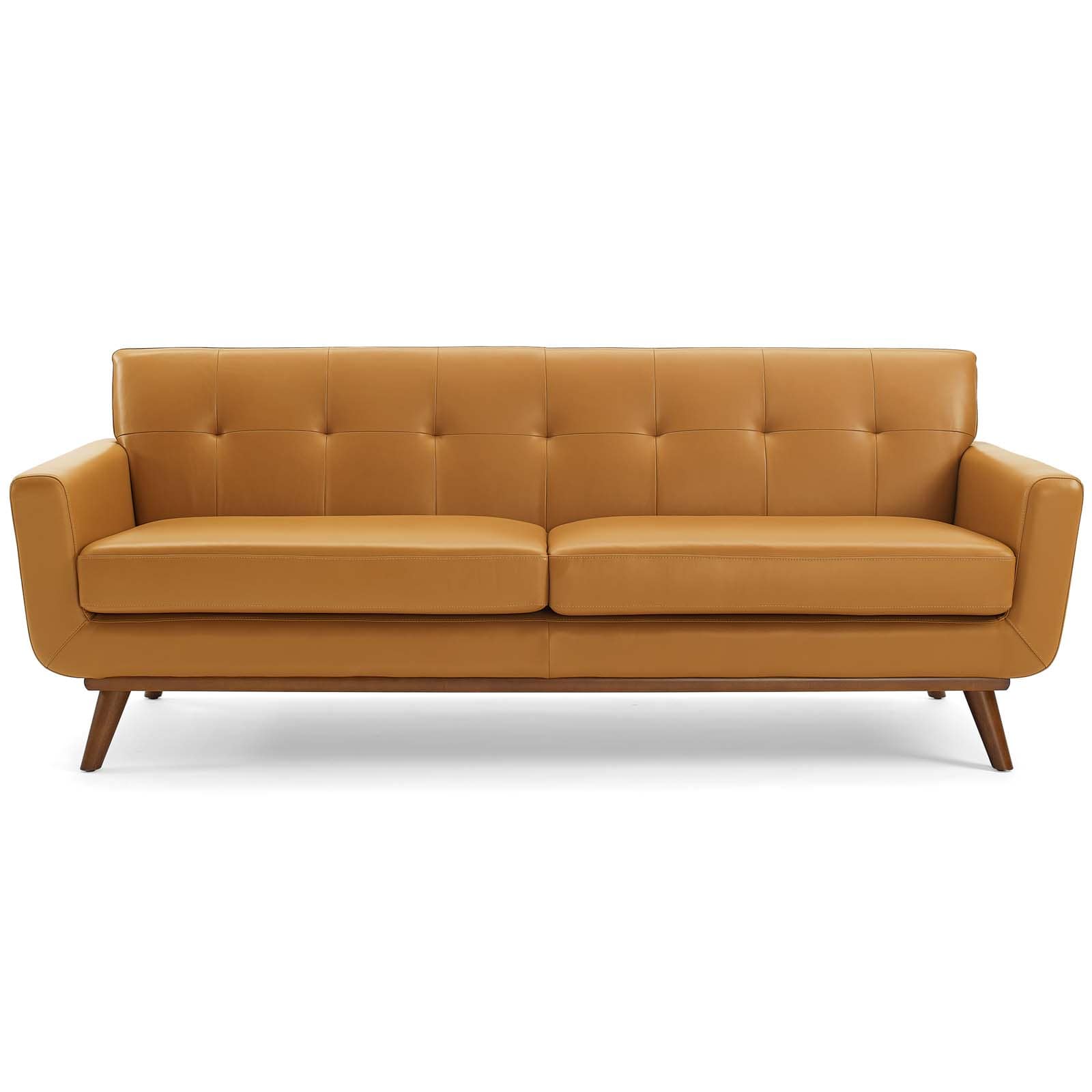 Modway Engage Top-Grain Leather Living Room Lounge Sofa | Sofas | 