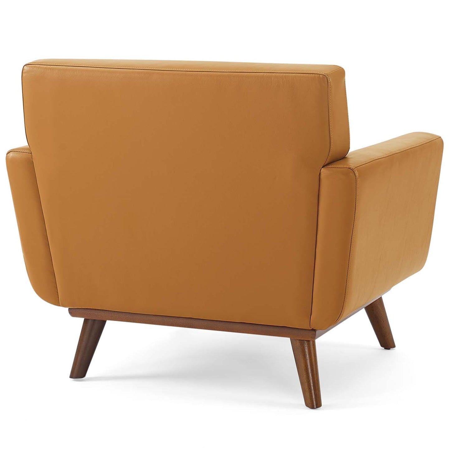 Modway Engage Top-Grain Leather Living Room Lounge Accent Armchair | Armchairs | 