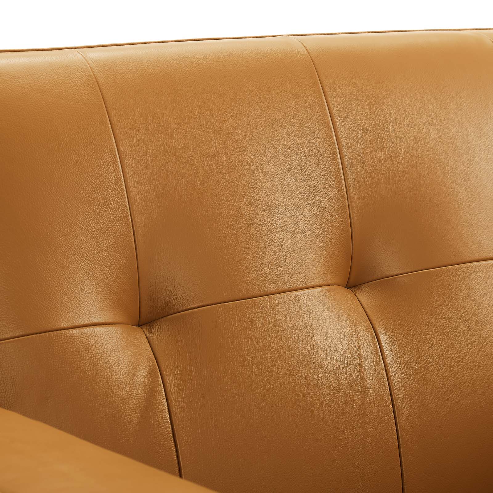 Modway Engage Top-Grain Leather Living Room Lounge Accent Armchair | Armchairs | 