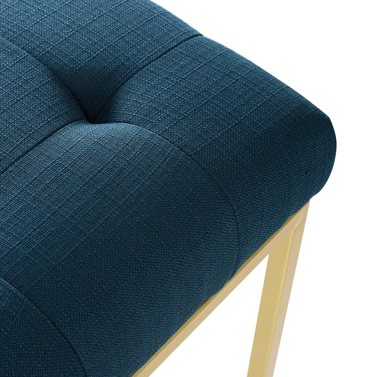 Modway Privy Gold Stainless Steel Upholstered Fabric Dining Accent Chair | Dining Chairs | Modishstore-7