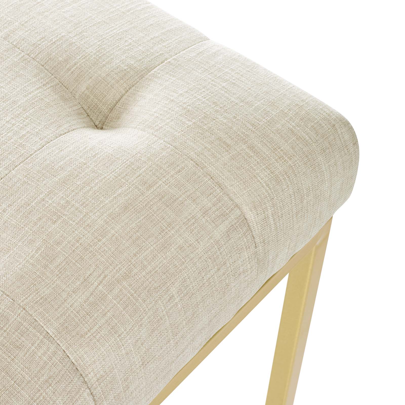 Modway Privy Gold Stainless Steel Upholstered Fabric Dining Accent Chair | Dining Chairs | Modishstore-15