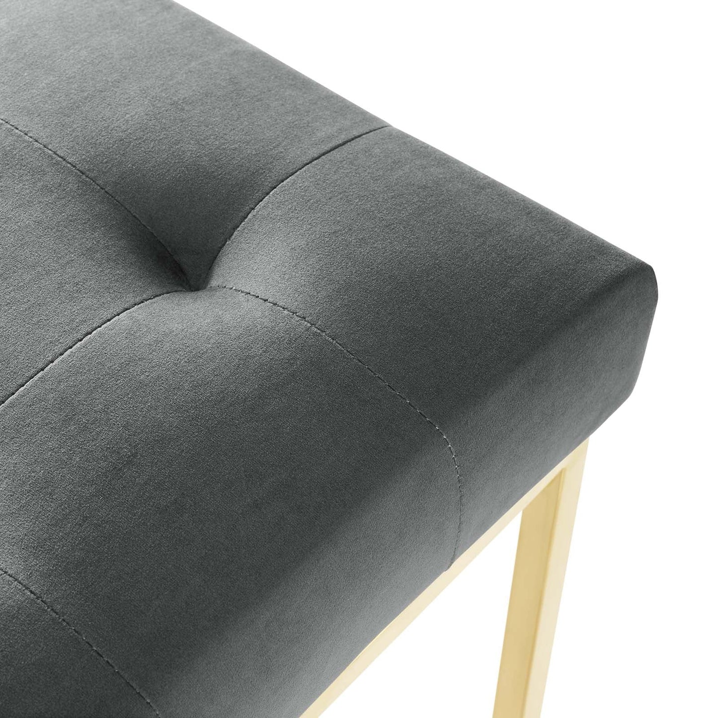 Modway Privy Gold Stainless Steel Performance Velvet Dining Chair | Dining Chairs | Modishstore-8
