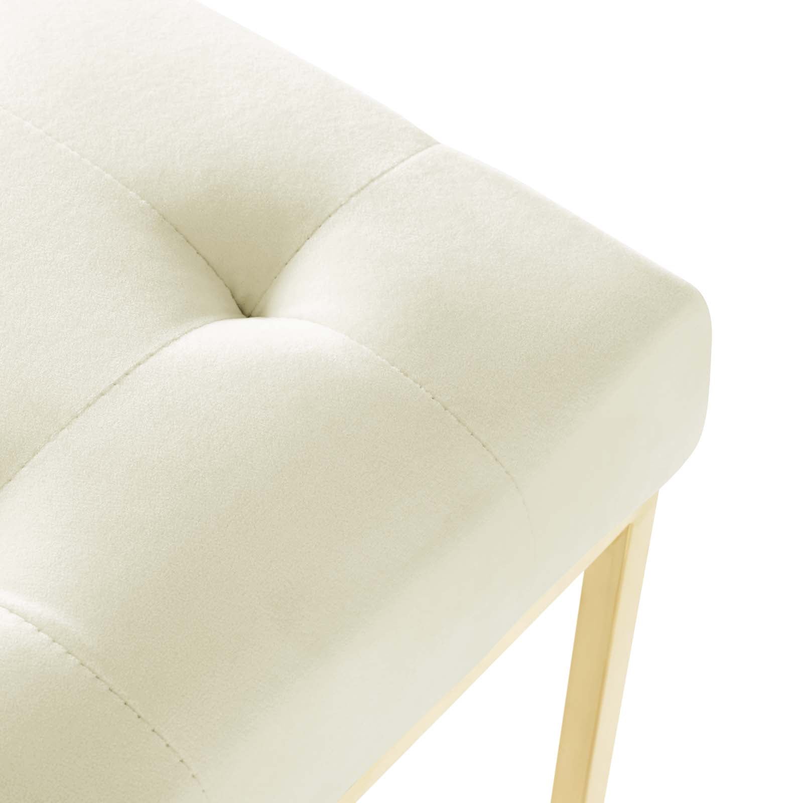Modway Privy Gold Stainless Steel Performance Velvet Dining Chair | Dining Chairs | Modishstore-39