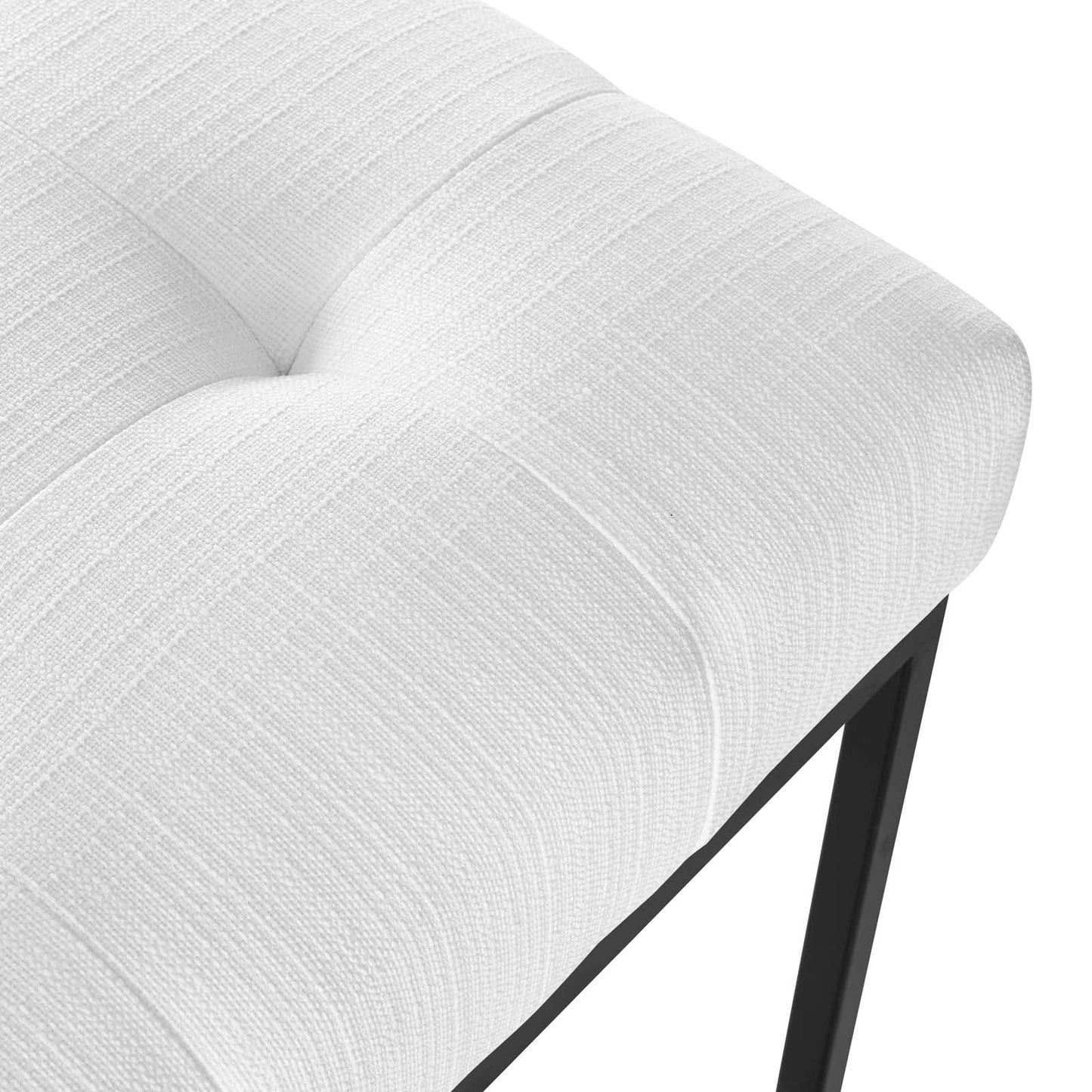 Modway Privy Black Stainless Steel Upholstered Fabric Dining Chair | Dining Chairs | Modishstore-22