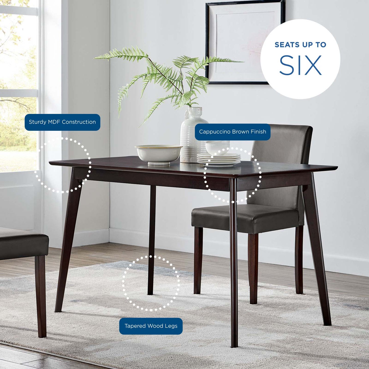 Modway Oracle 47" Rectangle Dining Table | Dining Tables | Modishstore-6