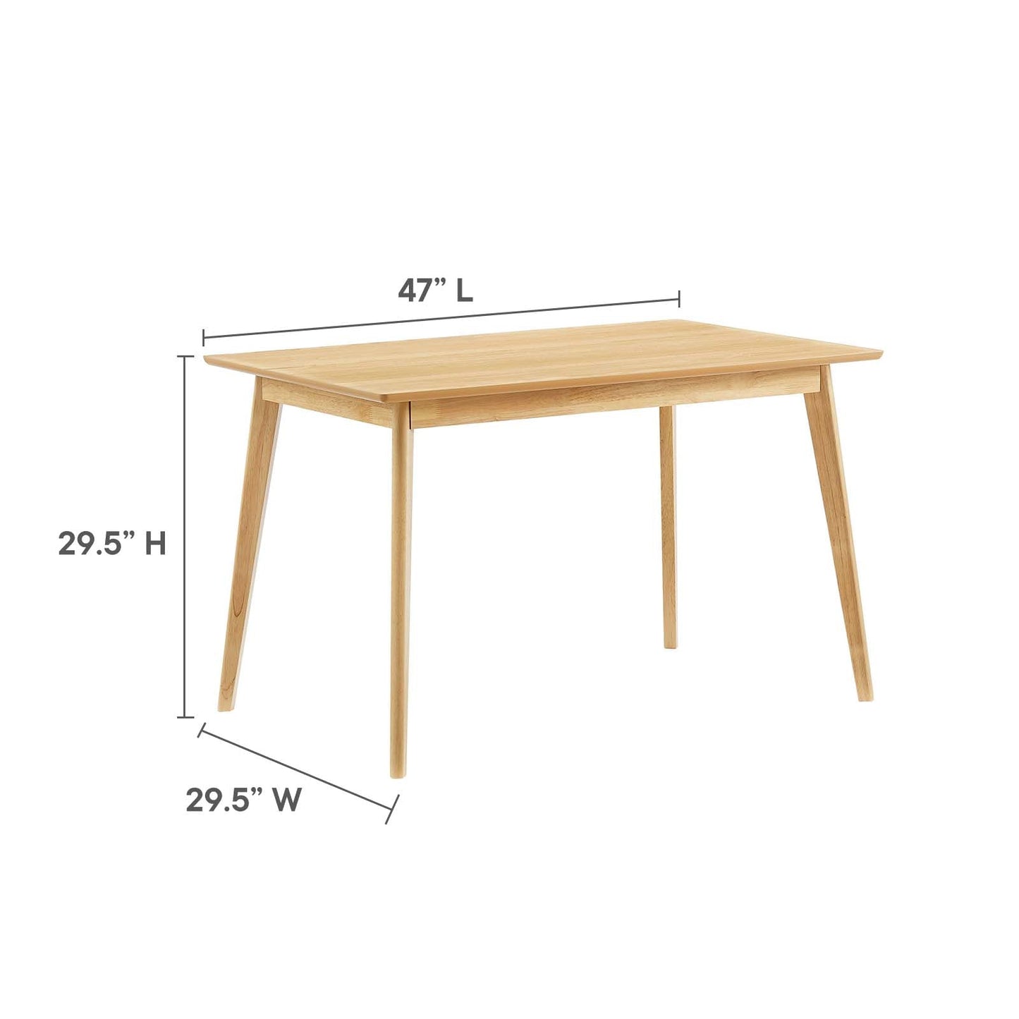 Modway Oracle 47" Rectangle Dining Table - EEI-3746