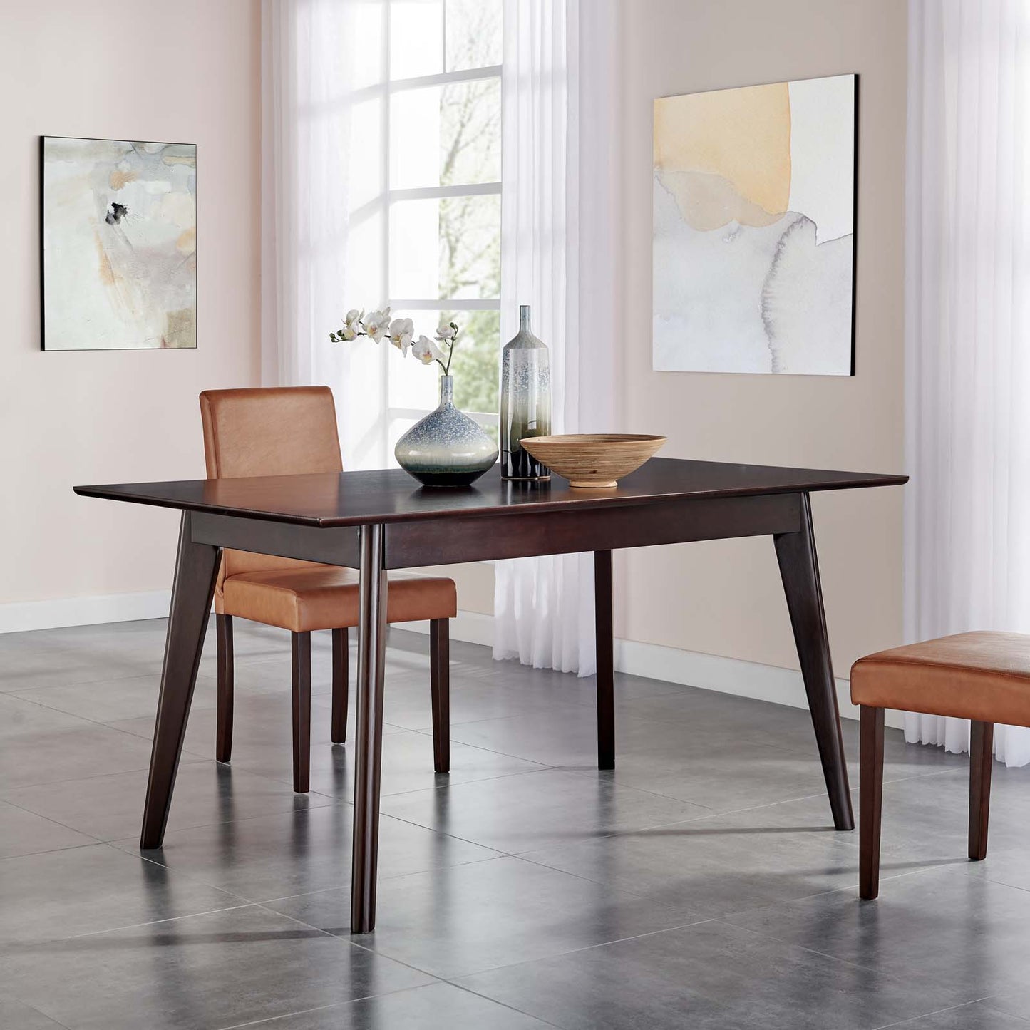 Modway Oracle 59" Rectangle Dining Table | Dining Tables | Modishstore