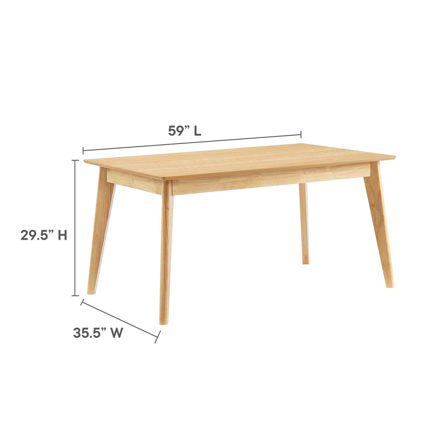 Modway Oracle 59" Rectangle Dining Table - EEI-3747