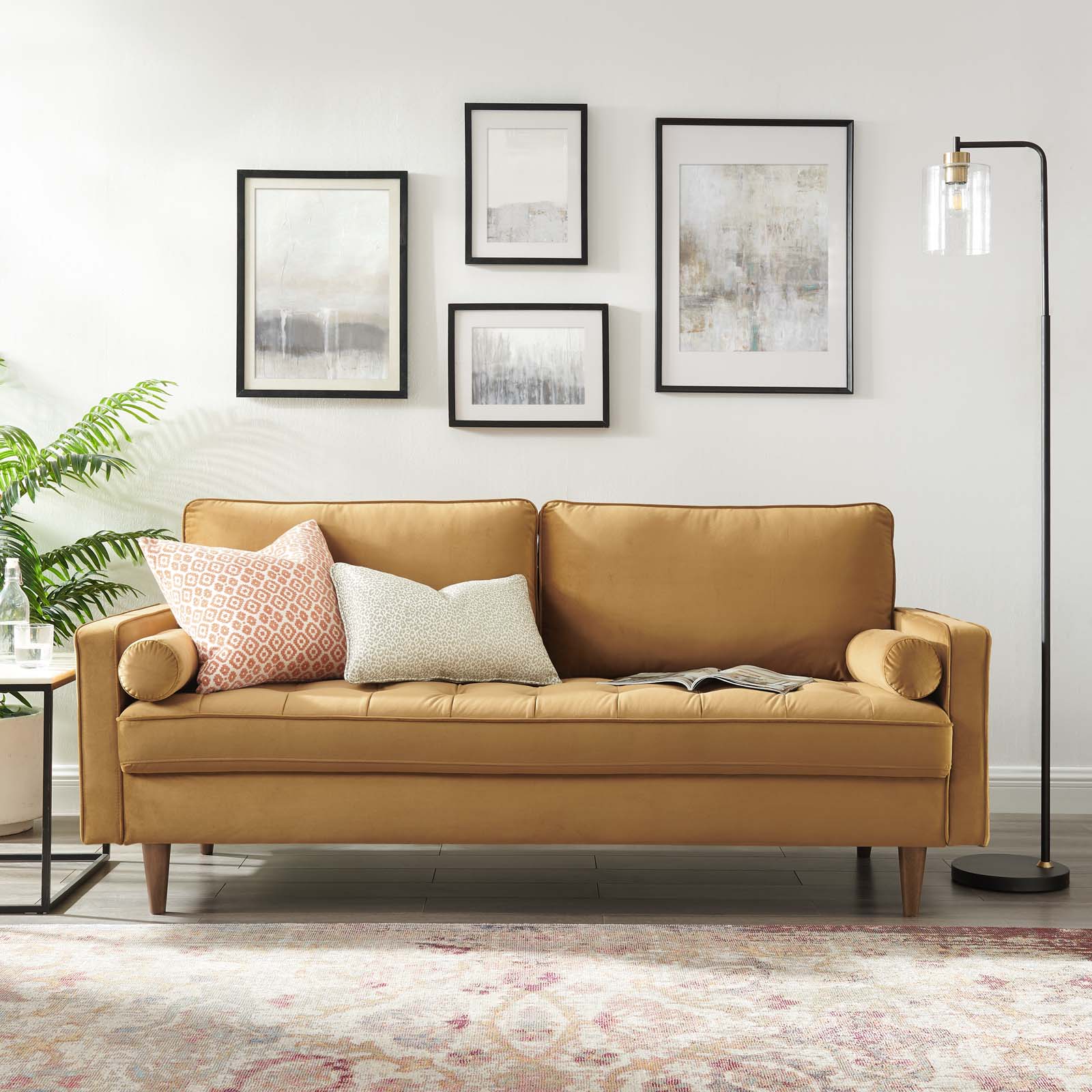 Modway Valour Performance Velvet Sofa | Sofas | Modishstore
