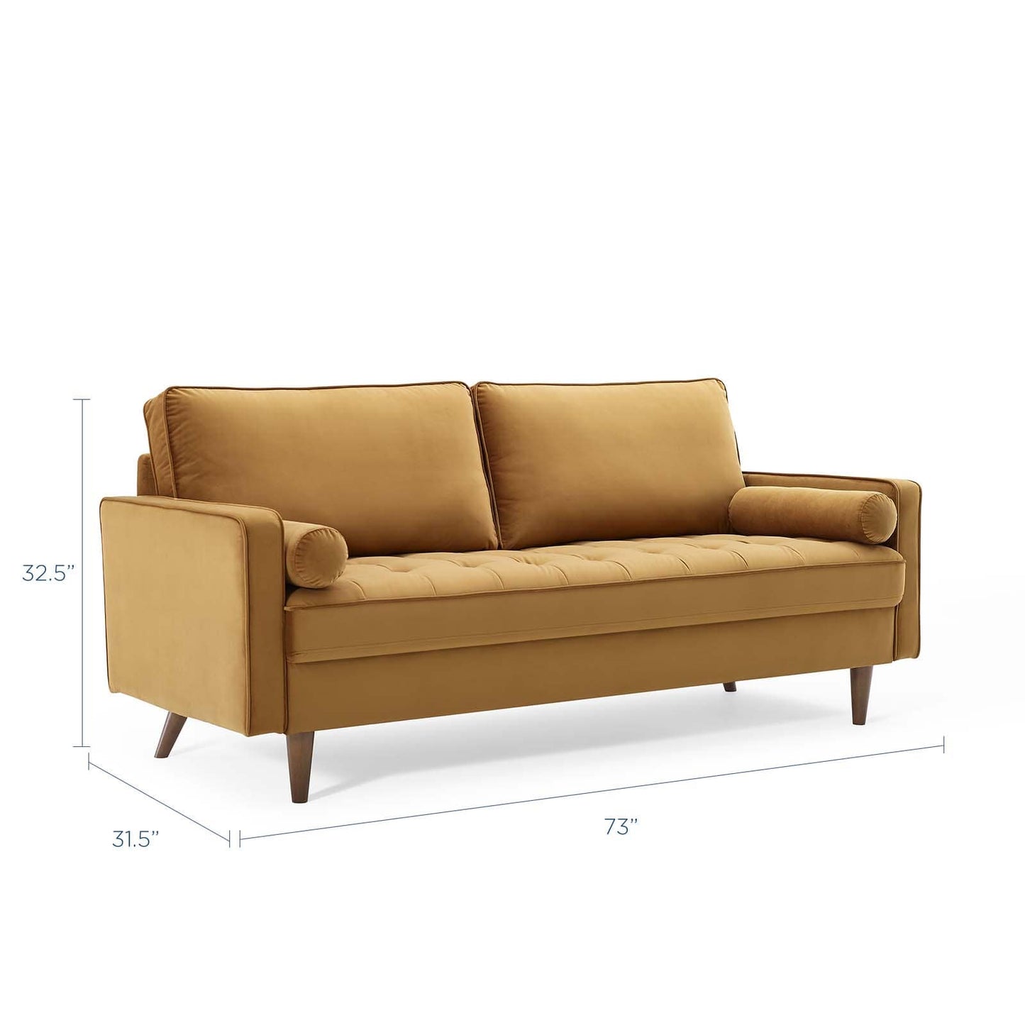 Modway Valour Performance Velvet Sofa | Sofas | Modishstore-8