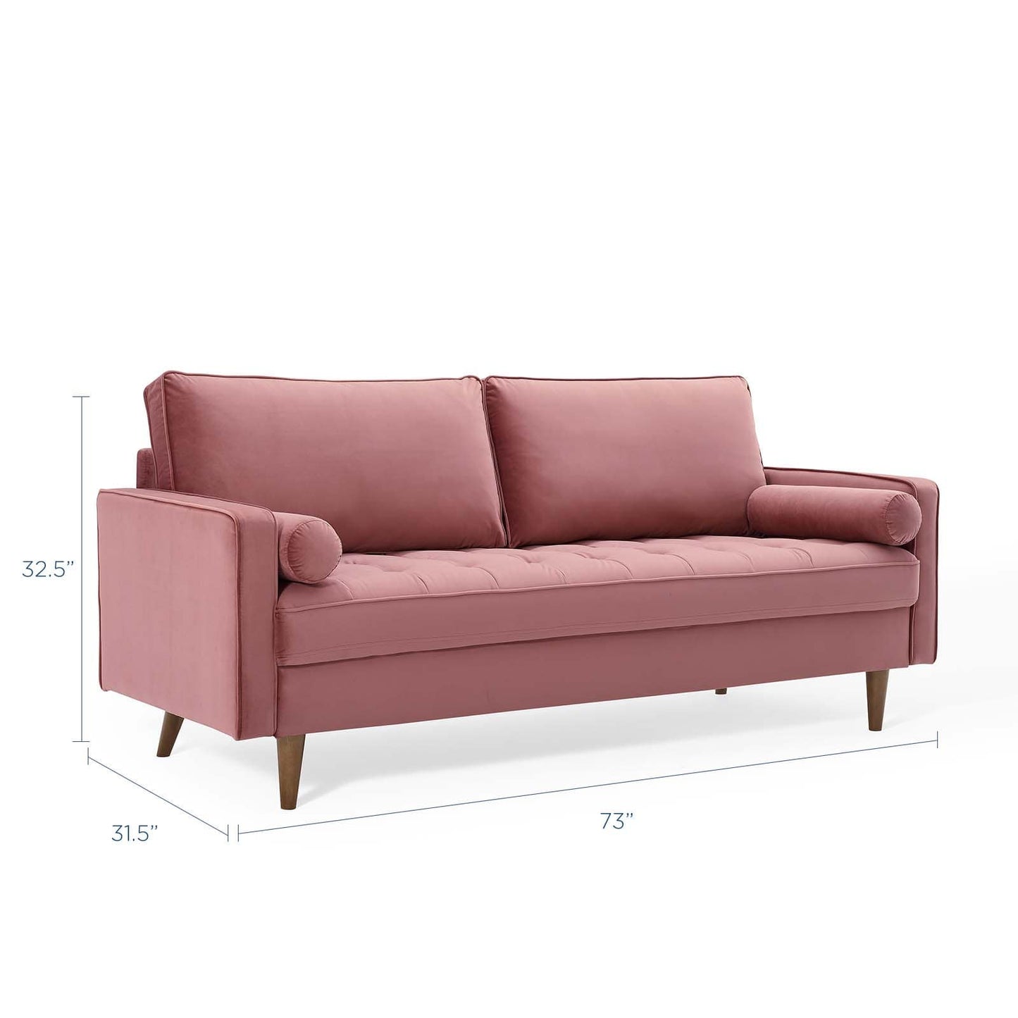 Modway Valour Performance Velvet Sofa | Sofas | Modishstore-11