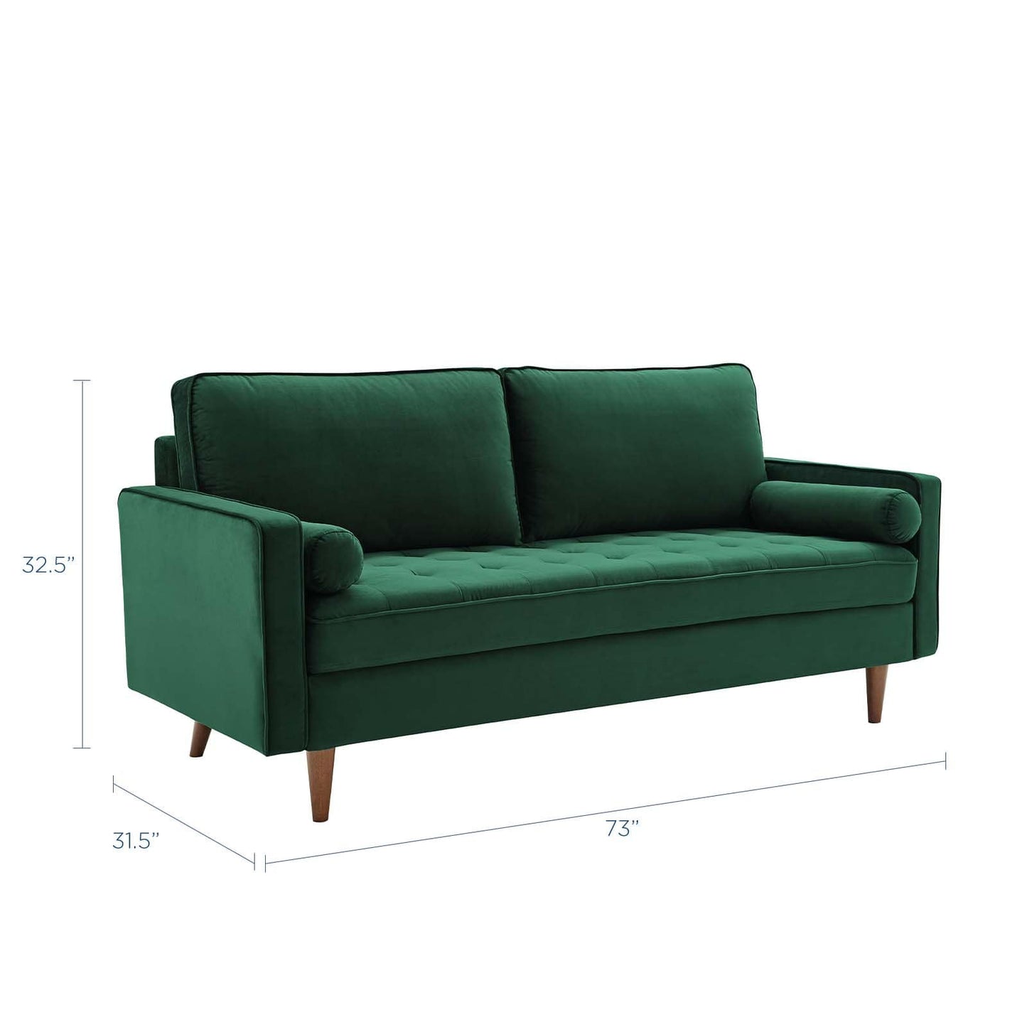 Modway Valour Performance Velvet Sofa | Sofas | Modishstore-18