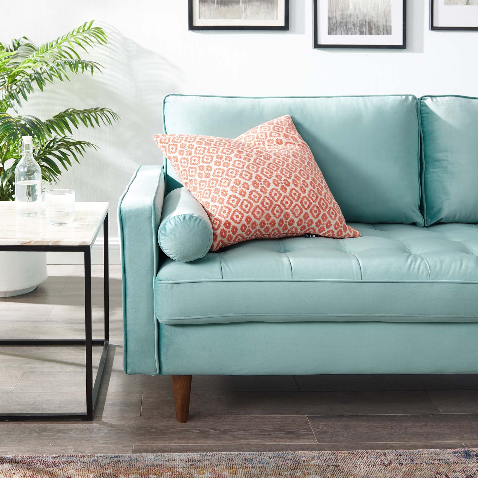 Modway Valour Performance Velvet Sofa | Sofas | Modishstore-39