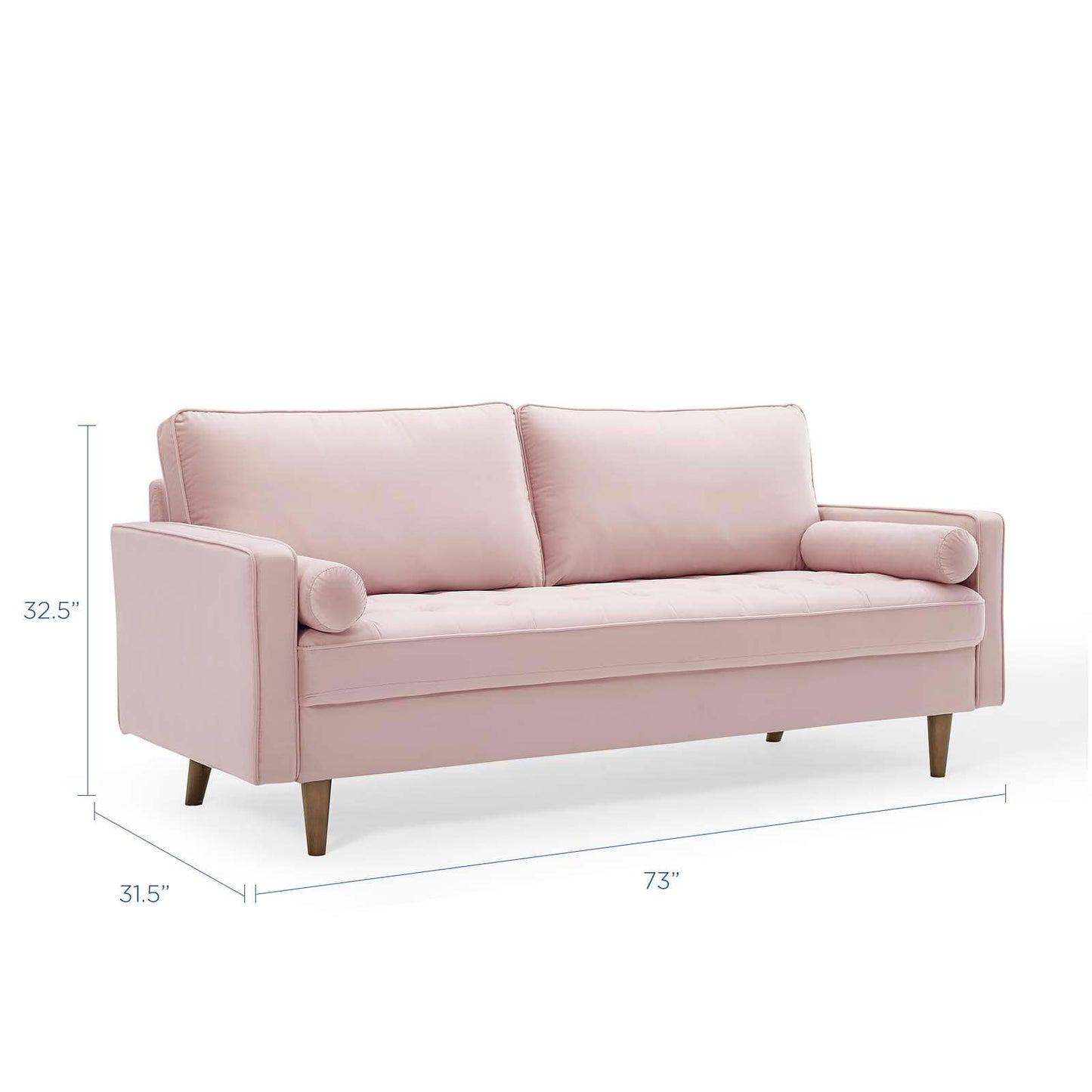 Modway Valour Performance Velvet Sofa | Sofas | Modishstore-49