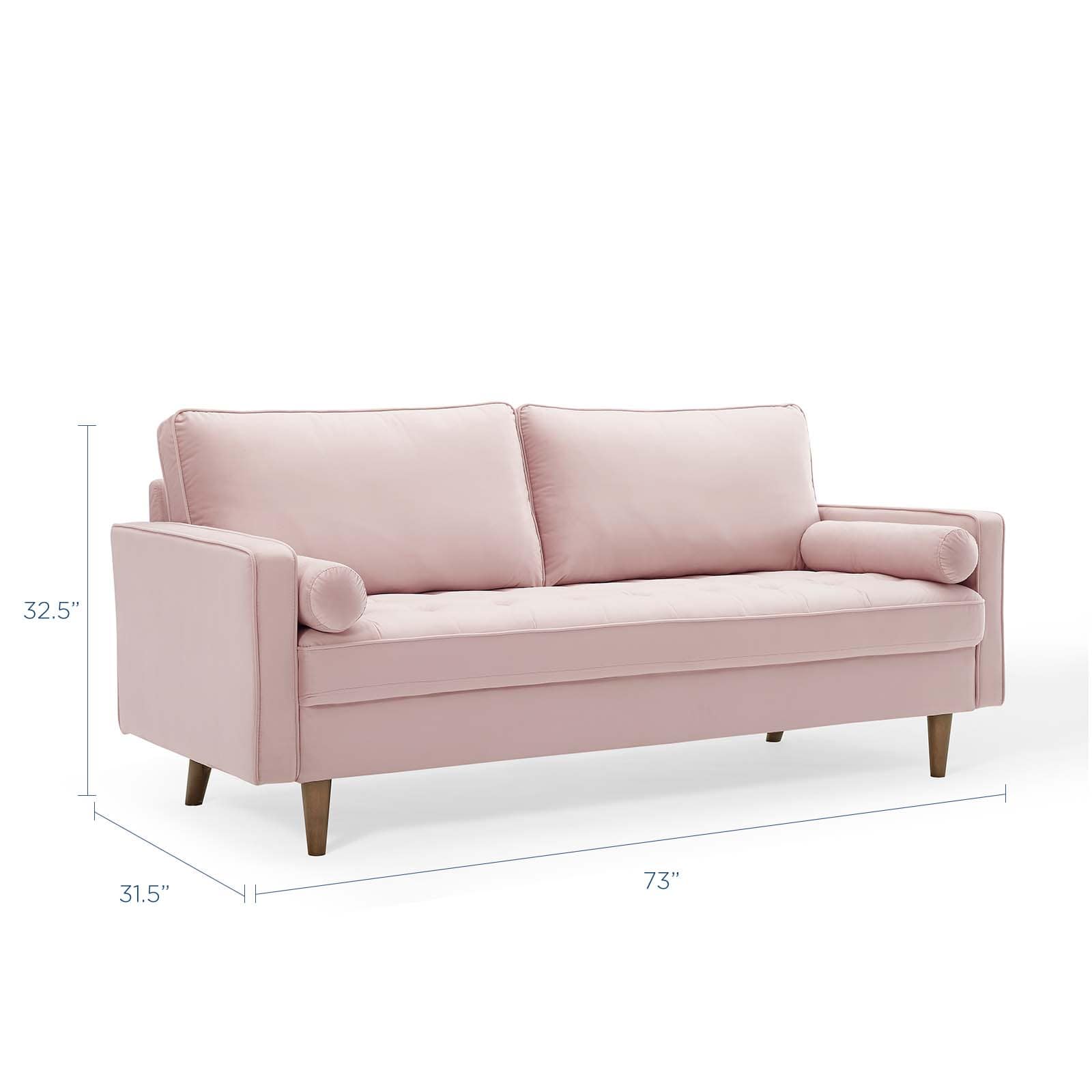 Modway Valour Performance Velvet Sofa | Sofas | Modishstore-49